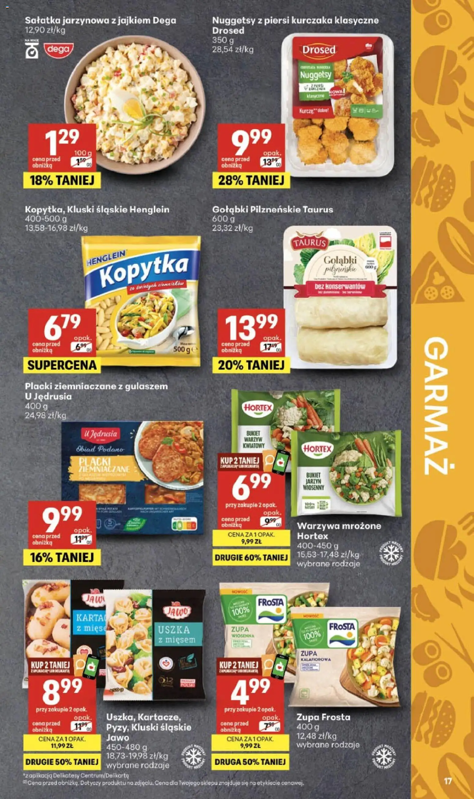 Delikatesy Centrum gazetka od 24.09.2026 | Strona: 17 | Produkty: Karta, Gołąbki, Piersi, Sałatka