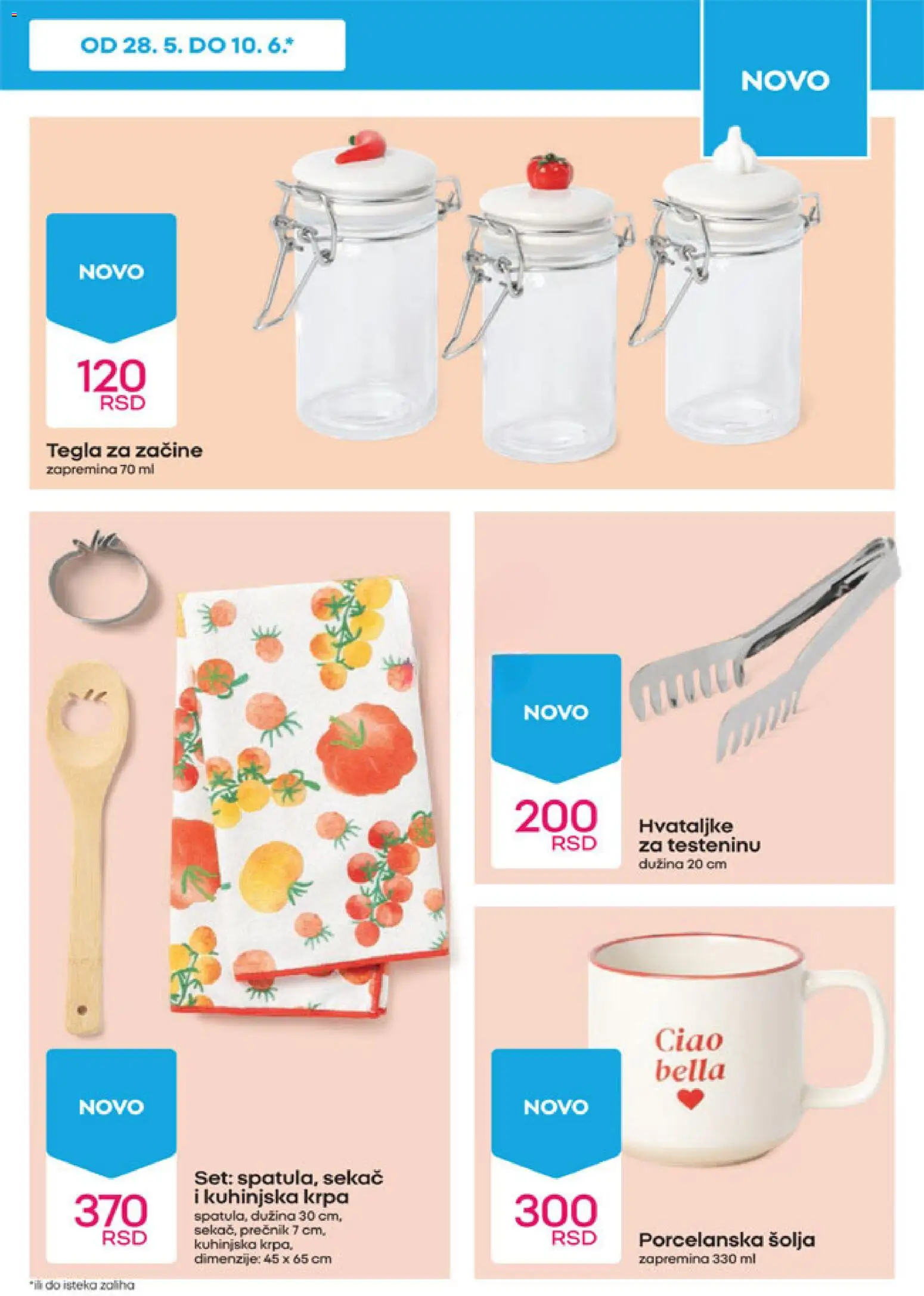 Pepco katalog - važi od 28.05.2026 | Strana: 10 | Proizvode: Šolja, Sekač, Tegla