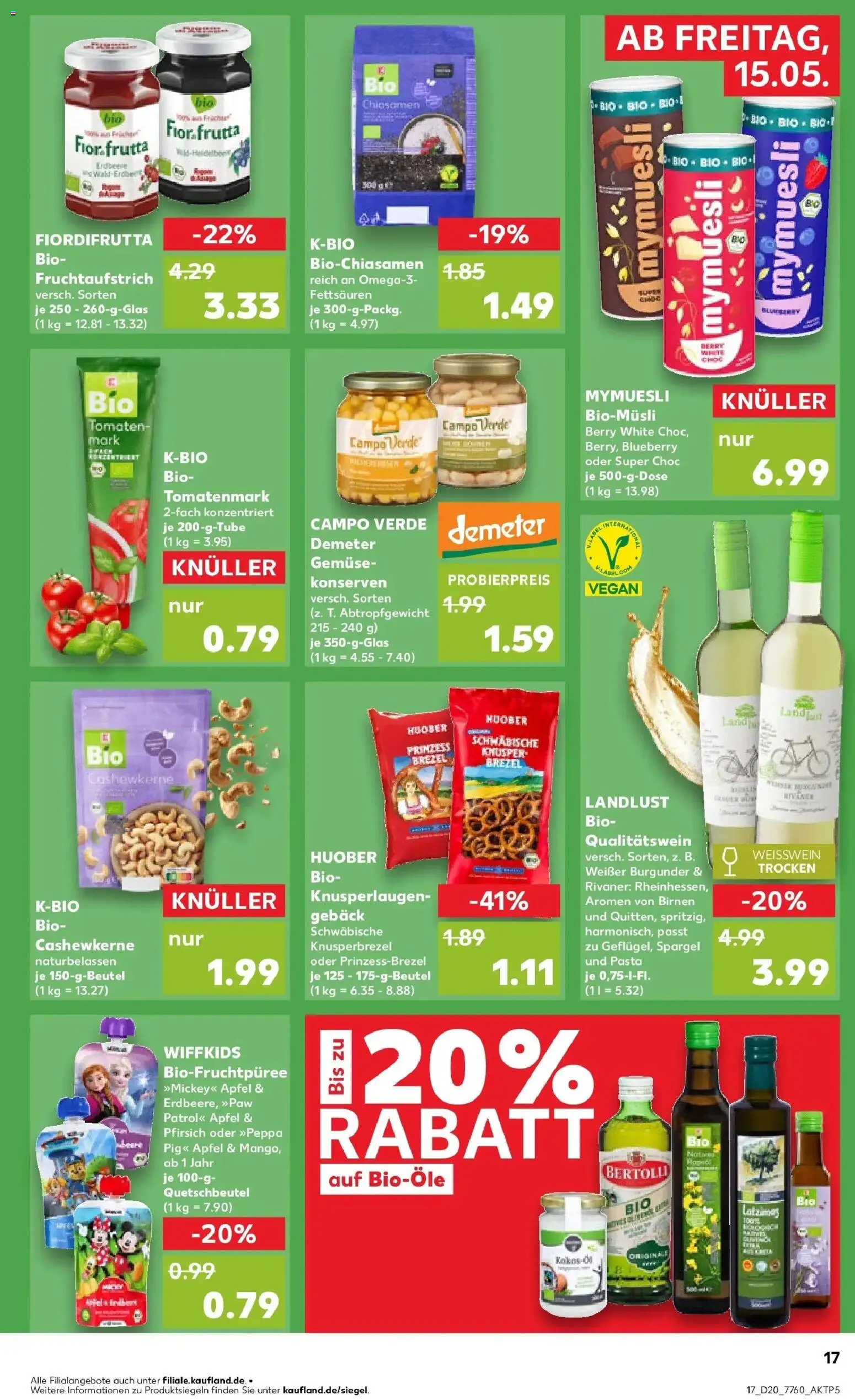 Kaufland Prospekt Weißenburg In Bayern – gültig ab 15.05.2026 | Seite: 17 | Produkte: Spargel, Gemüse, Pfirsich, Pasta