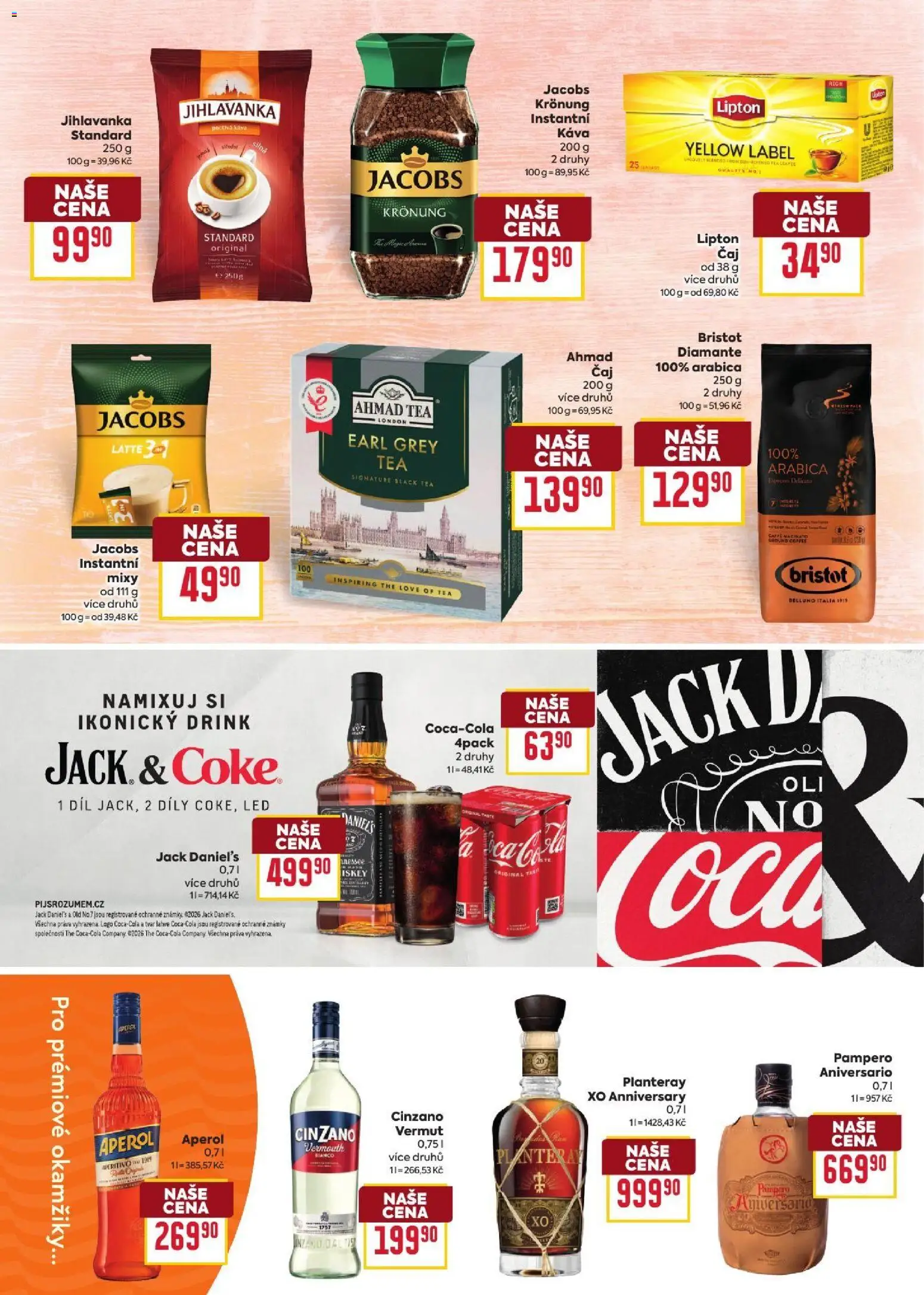 Billa leták - Podzimní nápoje od 09.09.2026 | Strana: 11 | Produkty: Cinzano, Vermouth, Jihlavanka, LED