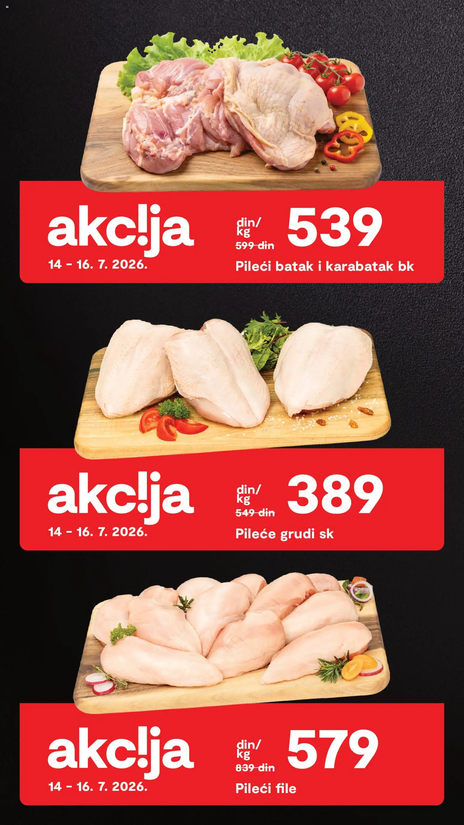 Matijevic katalog - važi od 14.07.2026 | Strana: 2 | Proizvode: Pileće grudi, Pileći file, Pileći batak