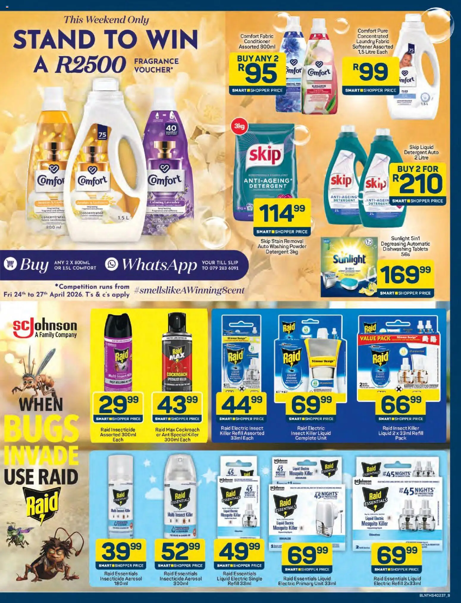 New Pick n Pay catalogue – valid from 24.04.2026 | Page: 9 | Products: Fragrance, Powder, Washing powder, Detergent