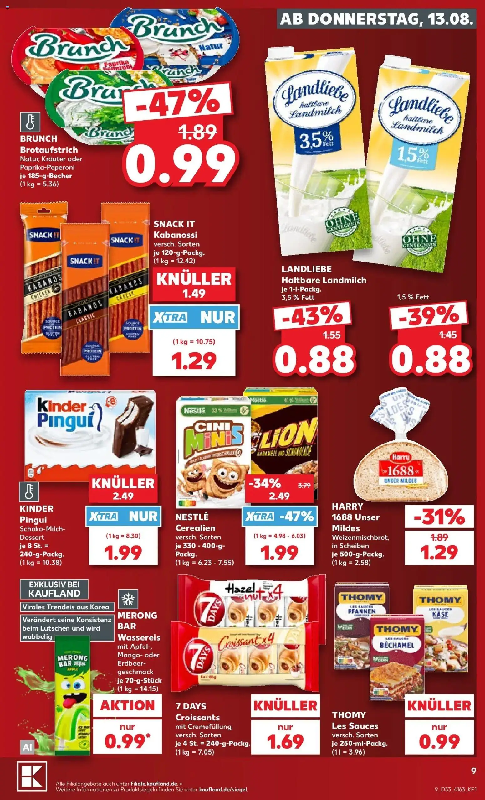 Prospekt Kaufland ab 10.08.2026 » Angebote Online zum Blättern | Seite: 18 | Produkte: Käse, Äpfel, Croissant, Mango