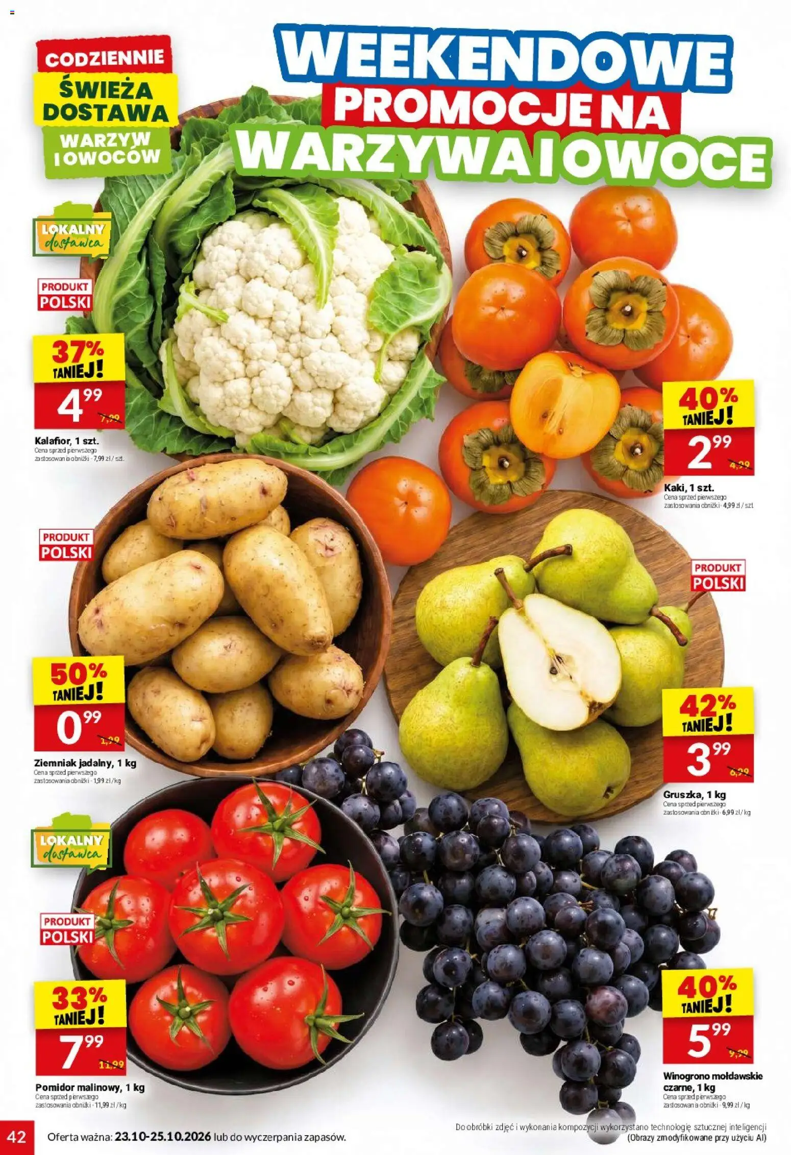 Twój Market gazetka od 21.10.2026 | Strona: 42 | Produkty: Winogrono, Pomidor