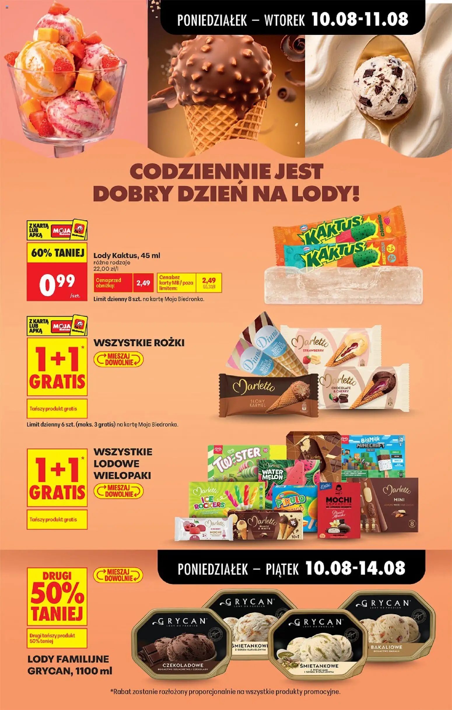 Biedronka gazetka od 10.08.2026 | Strona: 27 | Produkty: Czekolady, Lody familijne, Czekolada, Lody