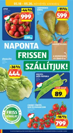 EPER, 250 g/csomag strawberry - amely érvényes a következő dátumtól: 14.05.2026 | Oldal: 30