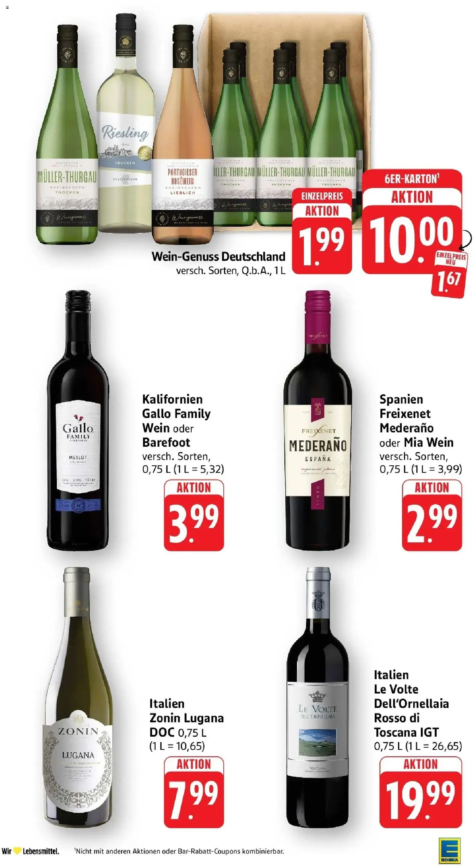 E center Prospekt Laupheim – gültig ab 17.05.2026 | Seite: 36 | Produkte: Rosewein, Merlot, Freixenet mederano, Wein