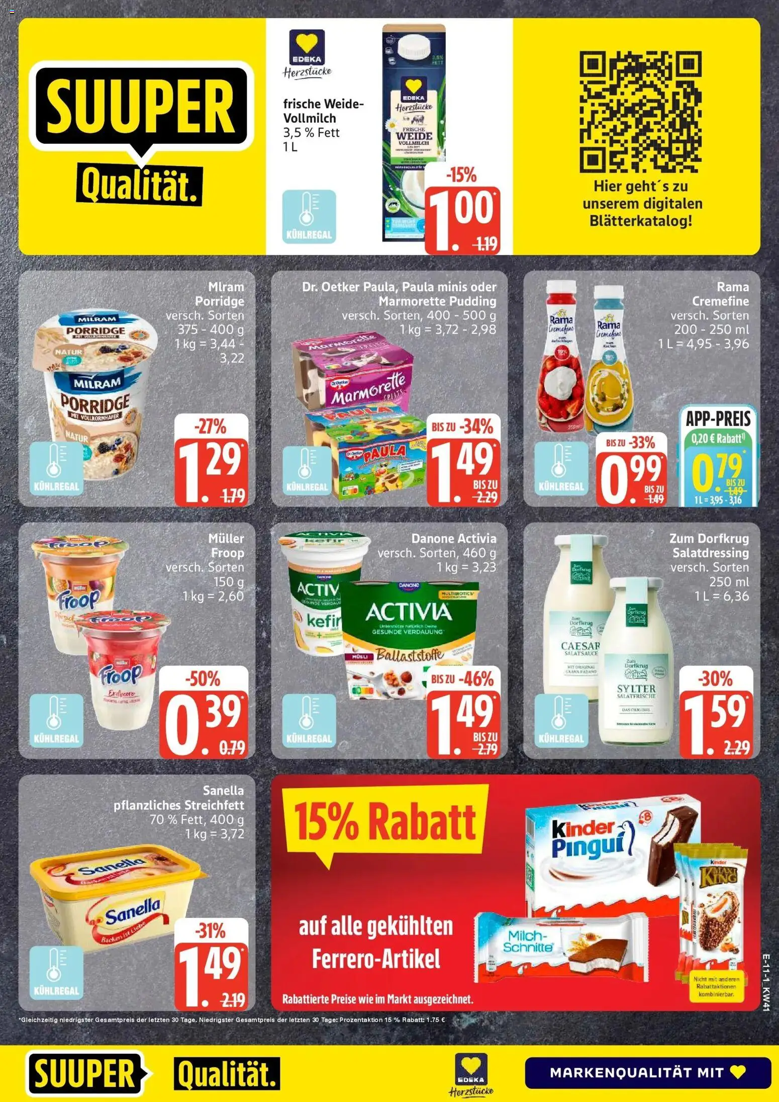 Edeka Prospekt Reinbek (ab 05.10.2026) » Angebote Online | Seite: 13 | Produkte: Activia, Kefir, Danone activia, Milch