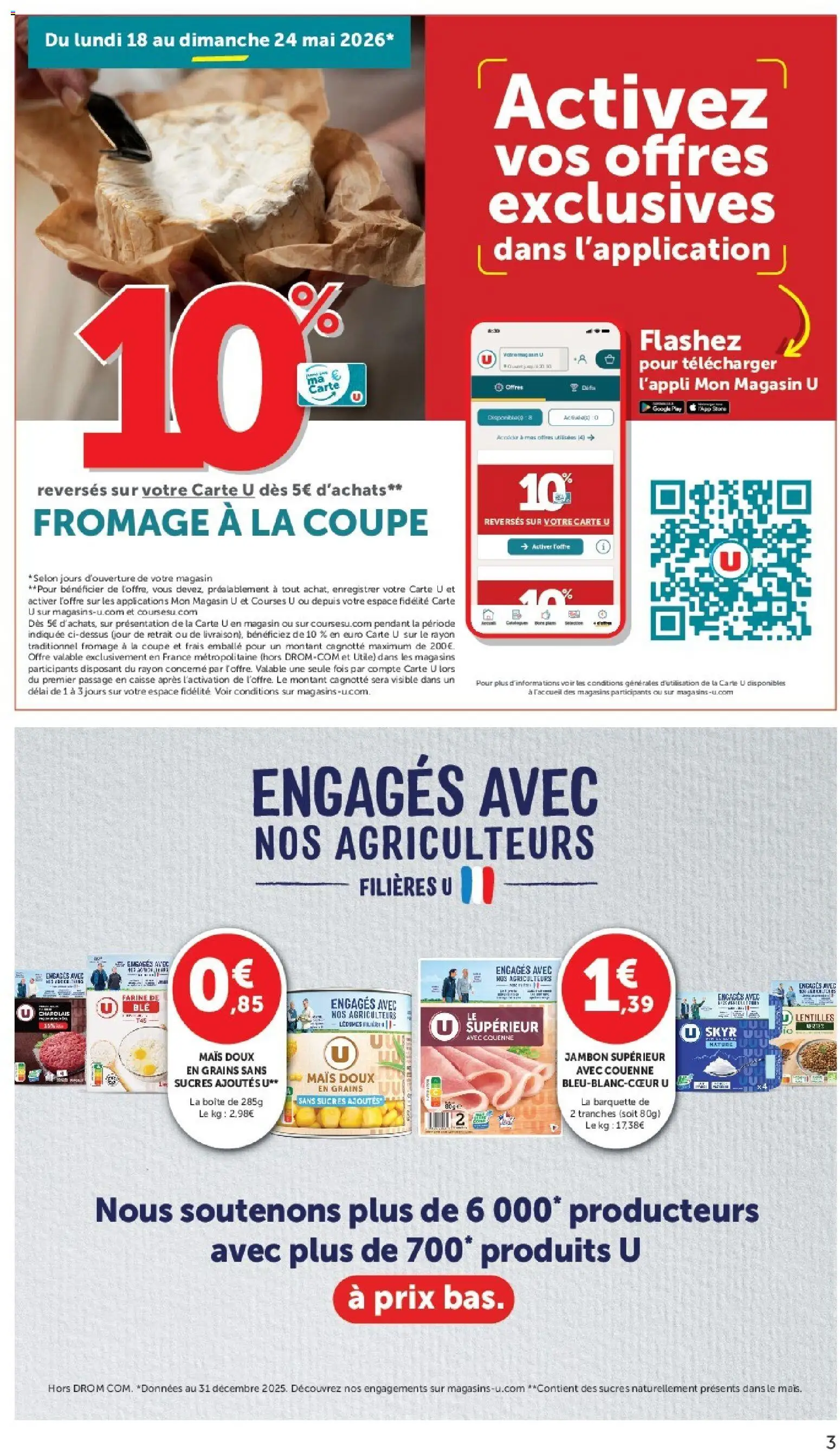 {H1} | Page: 3 | Produits: Farine, Mais, Jambon, Skyr