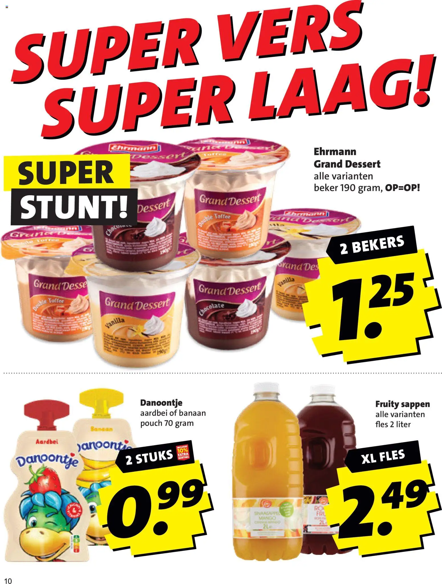 {H1} | Pagina: 10 | Producten: Fles, Dessert, Banaan, Aardbei