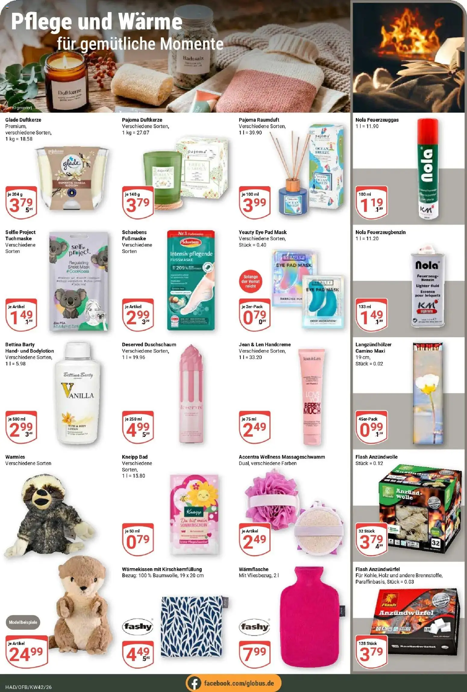 Globus Prospekt Halle (saale) (ab 12.10.2026) » Angebote online | Seite: 22 | Produkte: Maske, Handcreme, Tuchmaske, Fußmaske