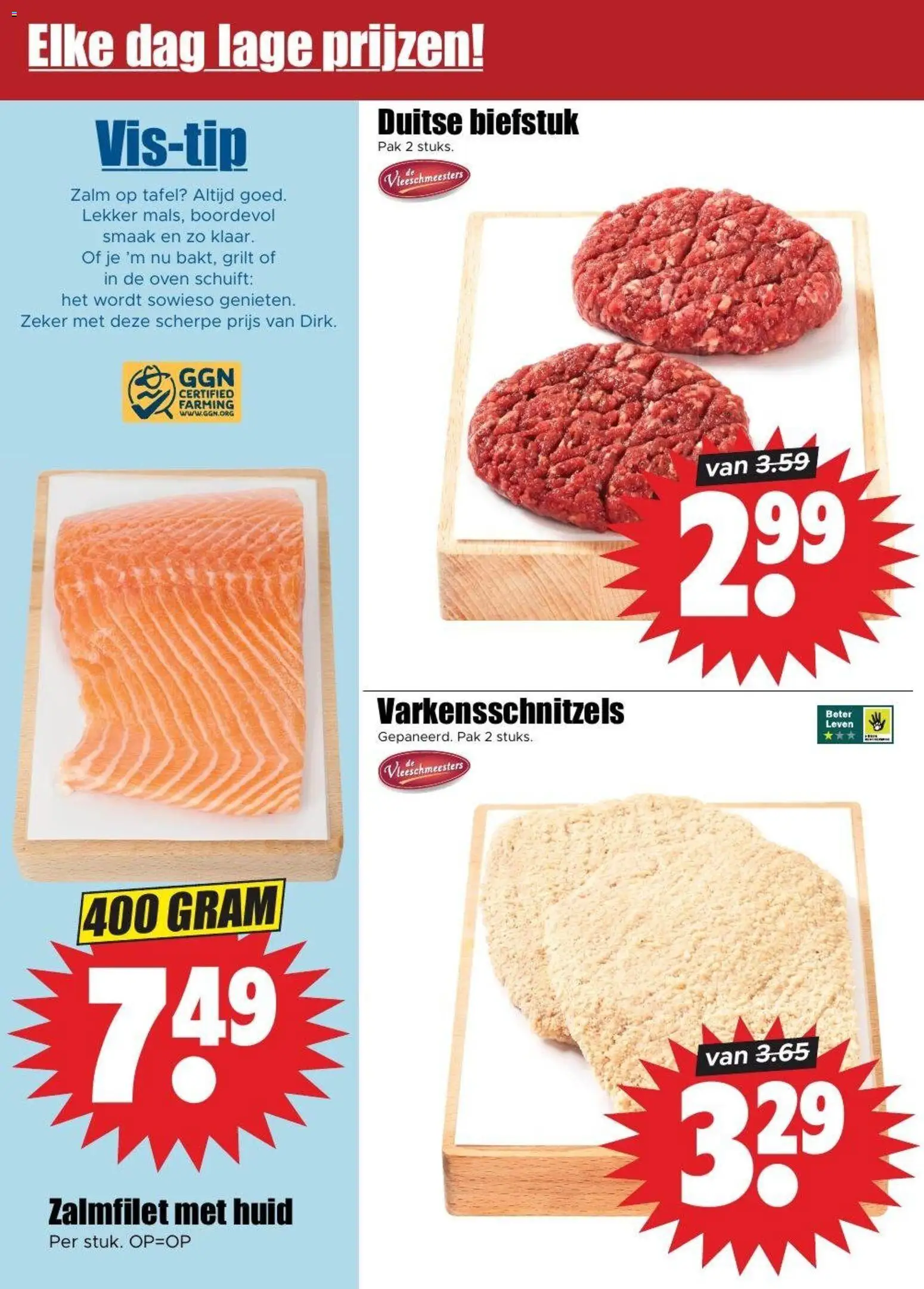 {H1} | Pagina: 4 | Producten: Zalm, Biefstuk, Oven, Zalmfilet