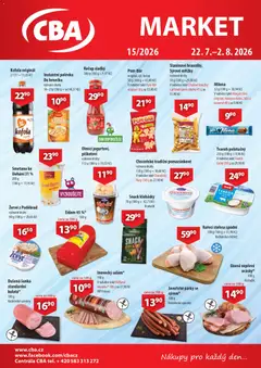 Náhled letáku CBA leták - Market od 22.07.2026