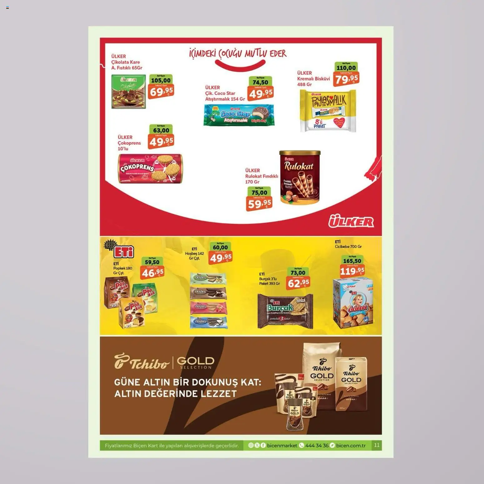 Biçen Market Katalog - 15.05.2026 tarihinden itibaren geçerlidir | Sayfa: 10 | Ürünler: Atıştırmalık, Çikolata, Bisküvi