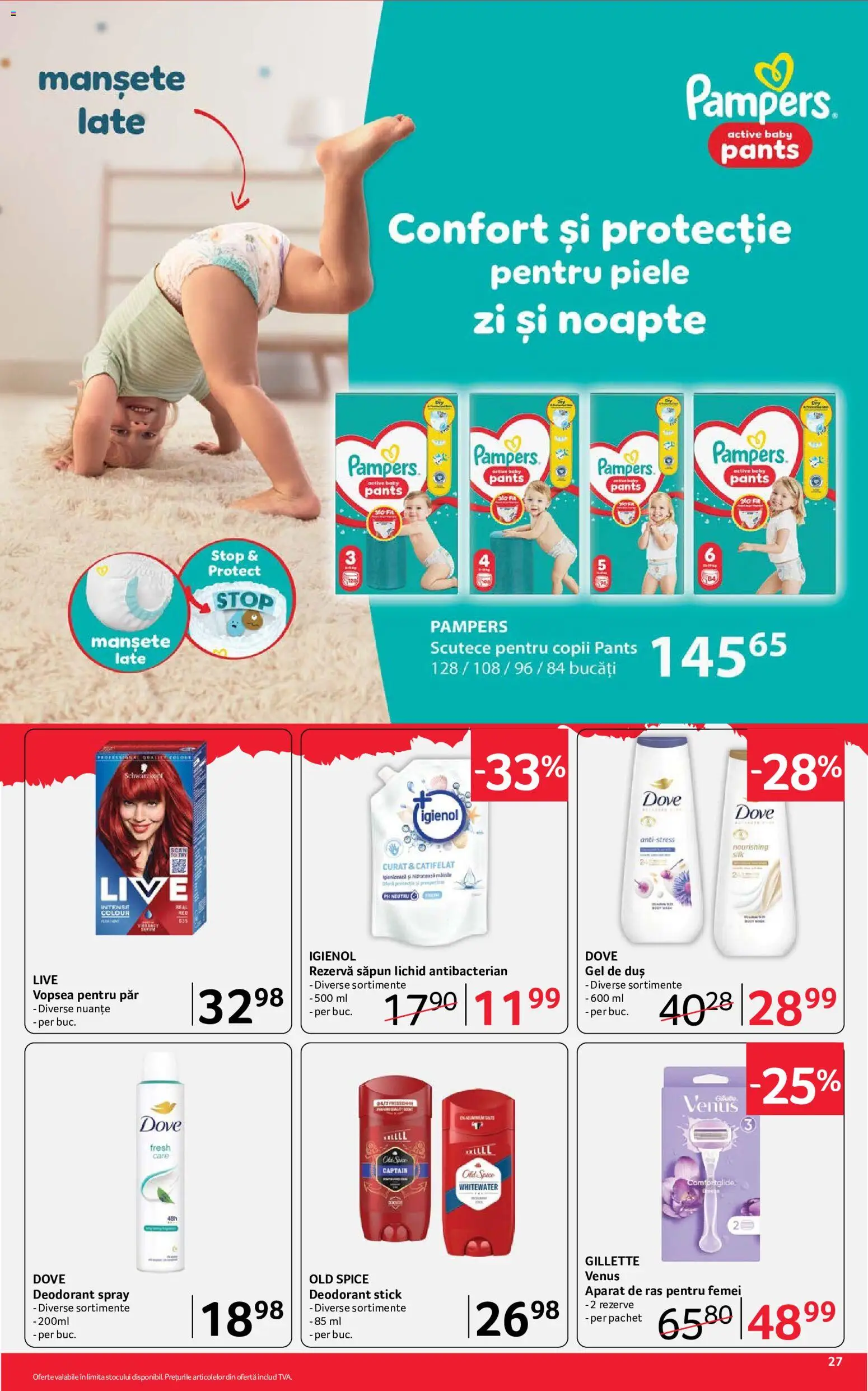 Noul catalog Selgros – valabil de la 24.07.2026 | Pagină: 27 | Produse: Baby, Aparat De Ras, Aparat, Săpun