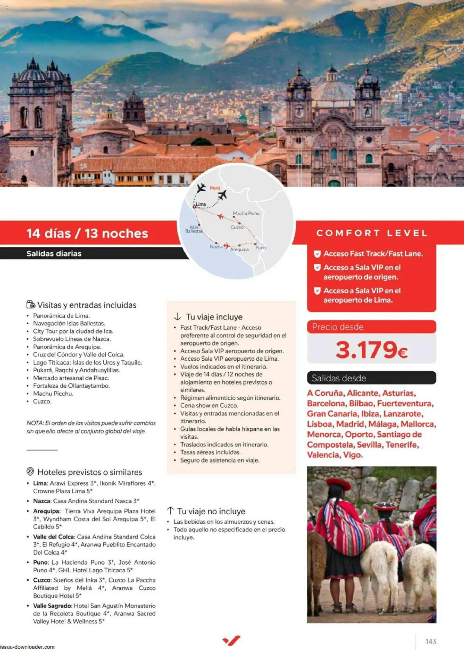 Halcón Viajes Comfort level 2026 │ válido desde el 04.06.2026 | Página: 143 | Productos: Lima, Navegación