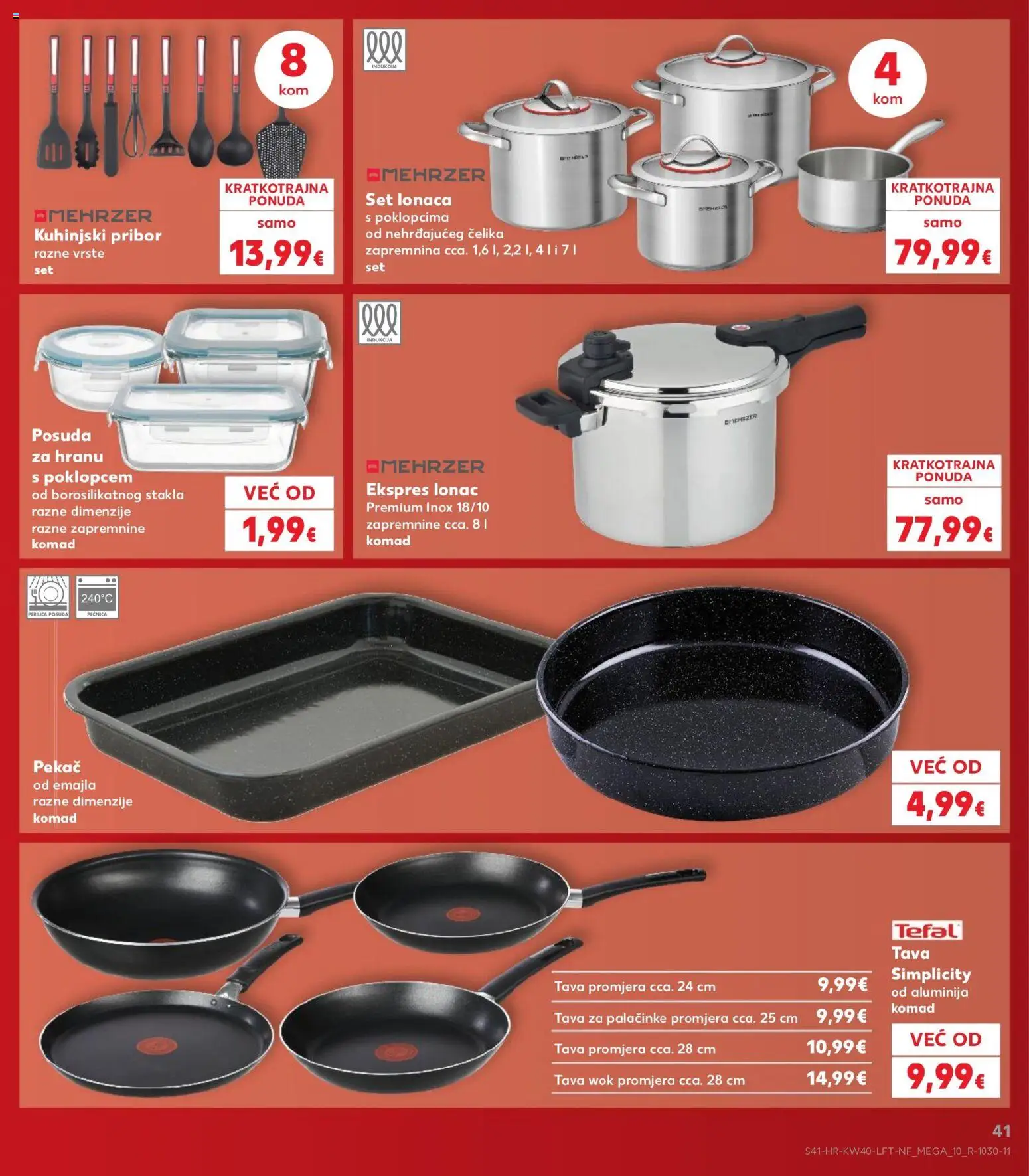 Kaufland katalog | vrijedi od 30.09.2026 | Stranica: 41 | Proizvodi: Palacinke, Pan, Set posuđa, Lonac