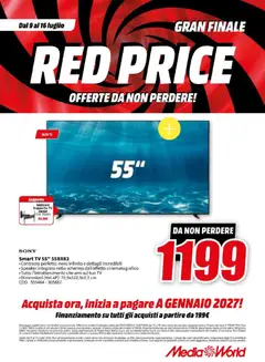 Anteprima del volantino Media World volantino valido a partire dal 09/07/2026 | Pagina: 3 | Prodotti: Schermo, smart TV, TV, Speaker