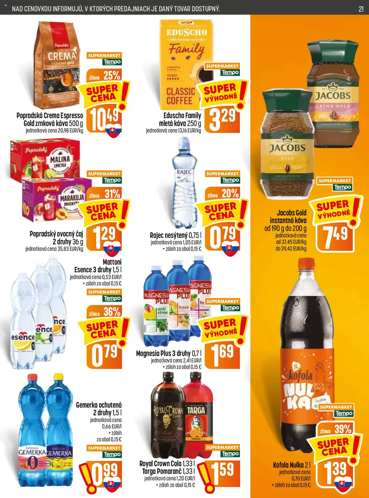 Nové COOP Jednota akcie – leták je platný od 16.07.2026 | Strana: 21