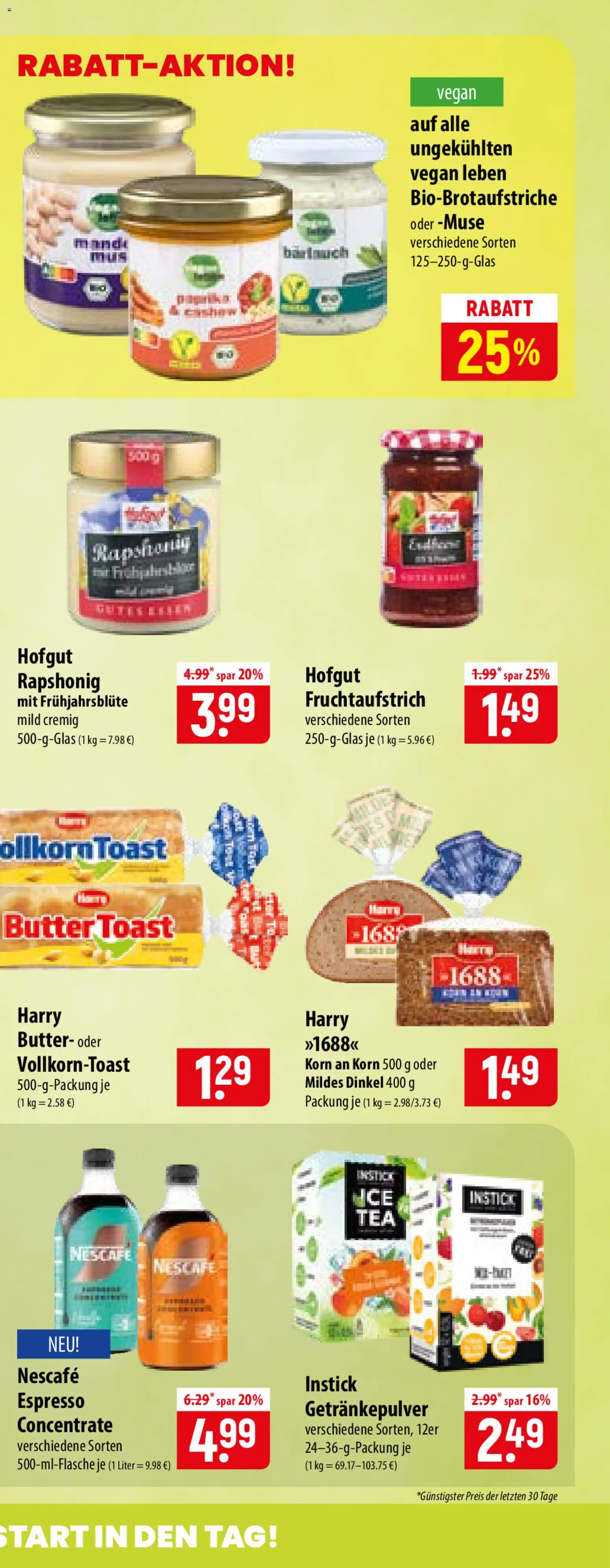 Famila Prospekt – gültig ab 13.07.2026 | Seite: 23 | Produkte: Nescafe, Butter, Toast