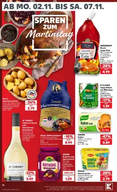 Kaufland Prospekt Hamburg ab 31.10.2026 gültig | Seite: 14 | Produkte: Rotkohl, Mohren, Gemüse, Soße