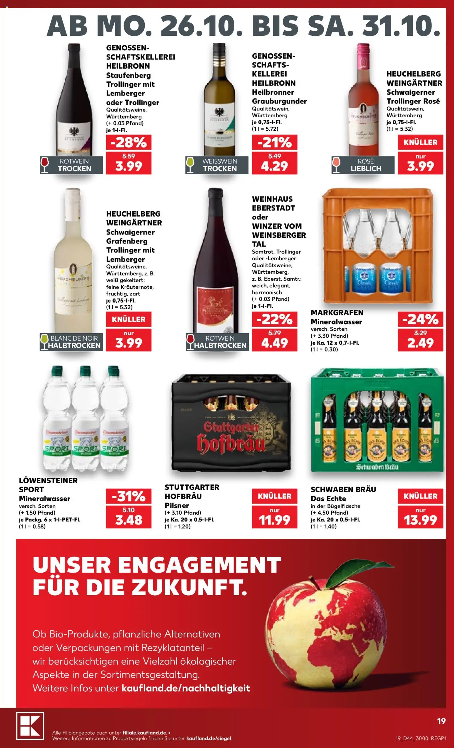 Kaufland Německo leták od 24.10.2026 | Strana: 19 | Produkty: Pilsner