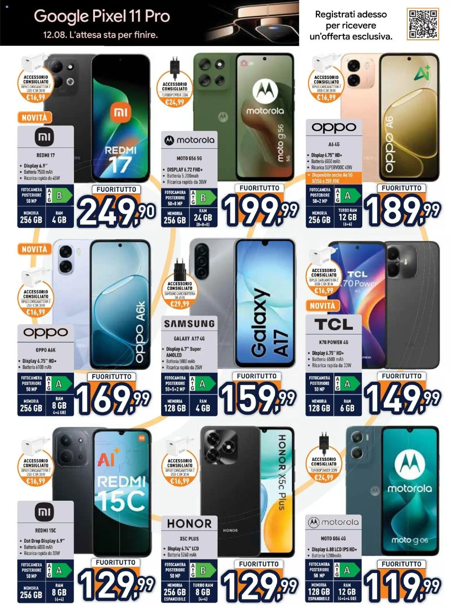 Volantino Unieuro del 10/08/2026 | Pagina: 7 | Prodotti: Samsung Galaxy, Fotocamera, Batteria, Samsung
