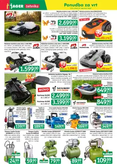 Jager katalog akcije – veljaven od 10.06.2026 | Stran: 8 | Izdelki: Baterija, Črpalka, Teza, Kosilnica