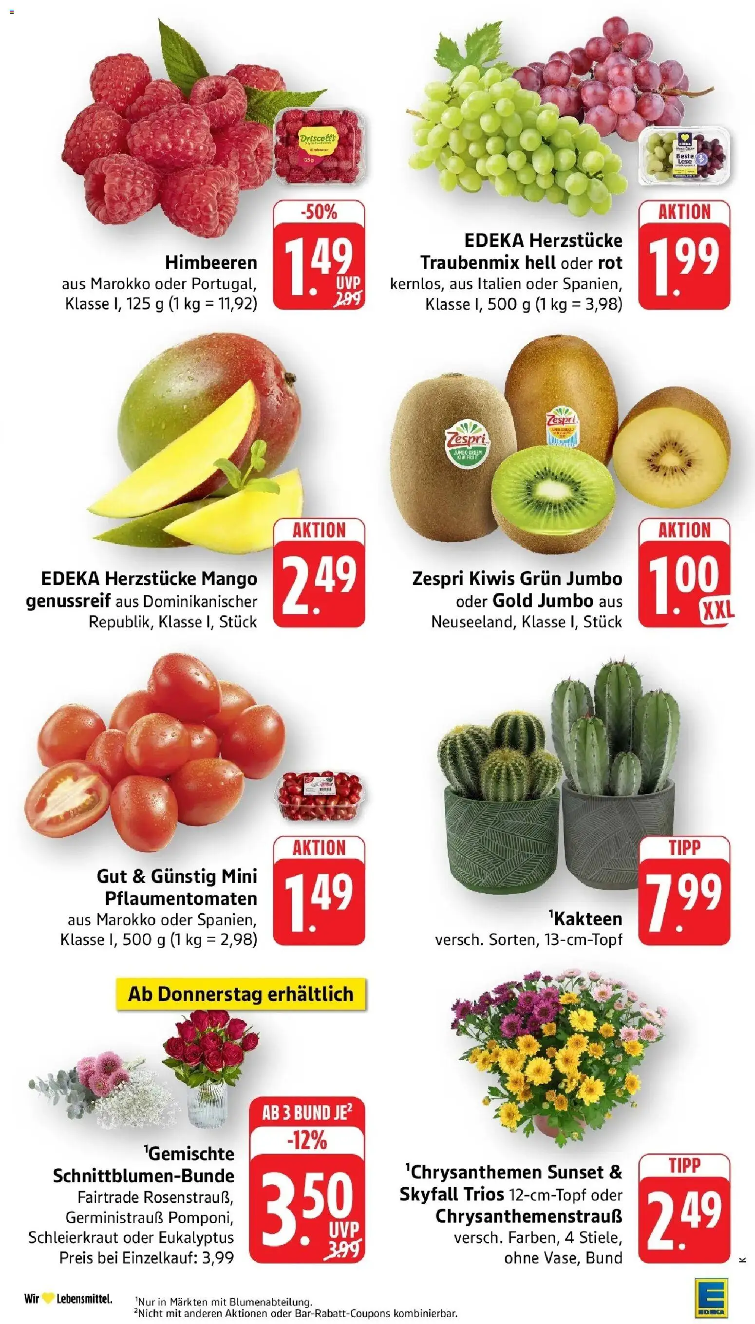 Edeka Prospekt Kehl (ab 17.08.2026) » Angebote Online | Seite: 11 | Produkte: Himbeeren, Mango
