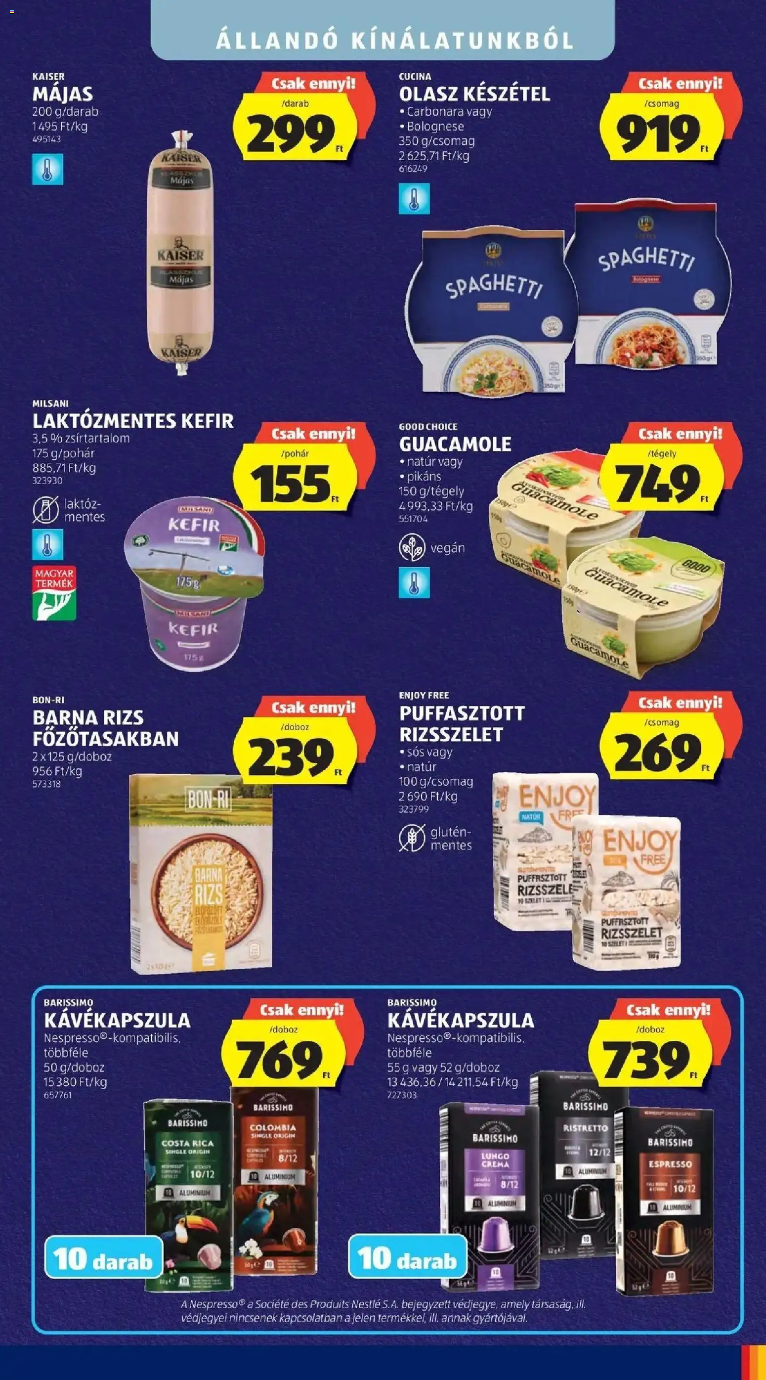Aldi aktuális akciós újság - 2026.09.17. -tól/töl > akció, lapozható szórólap 🛍️ | Oldal: 3 | Termékek: Szelet, Nestlé, Guacamole, Vegán