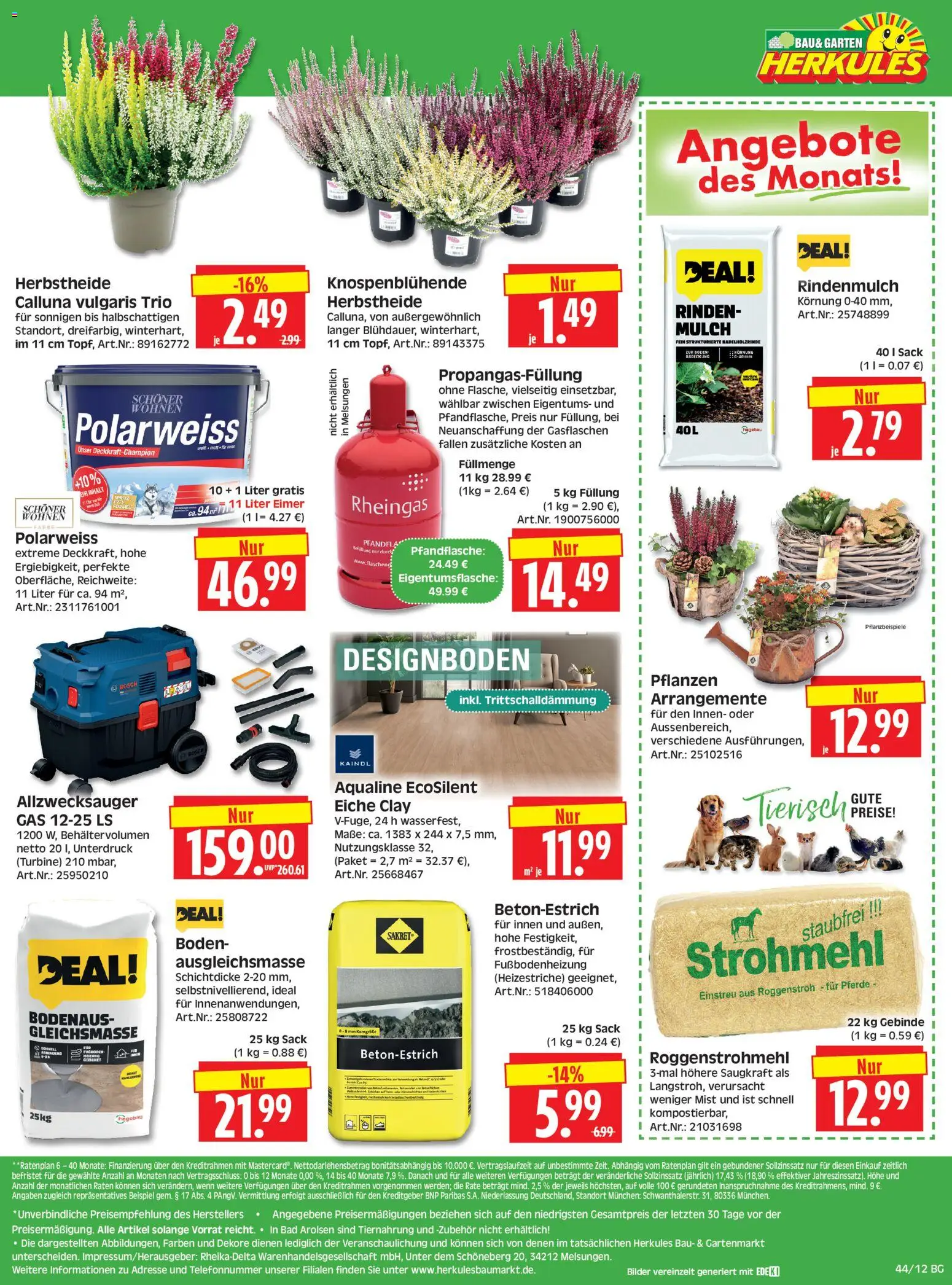 HERKULES Bau & Garten – gültig ab 26.10.2026 | Seite: 12 | Produkte: Rindenmulch, Bad, Bilder