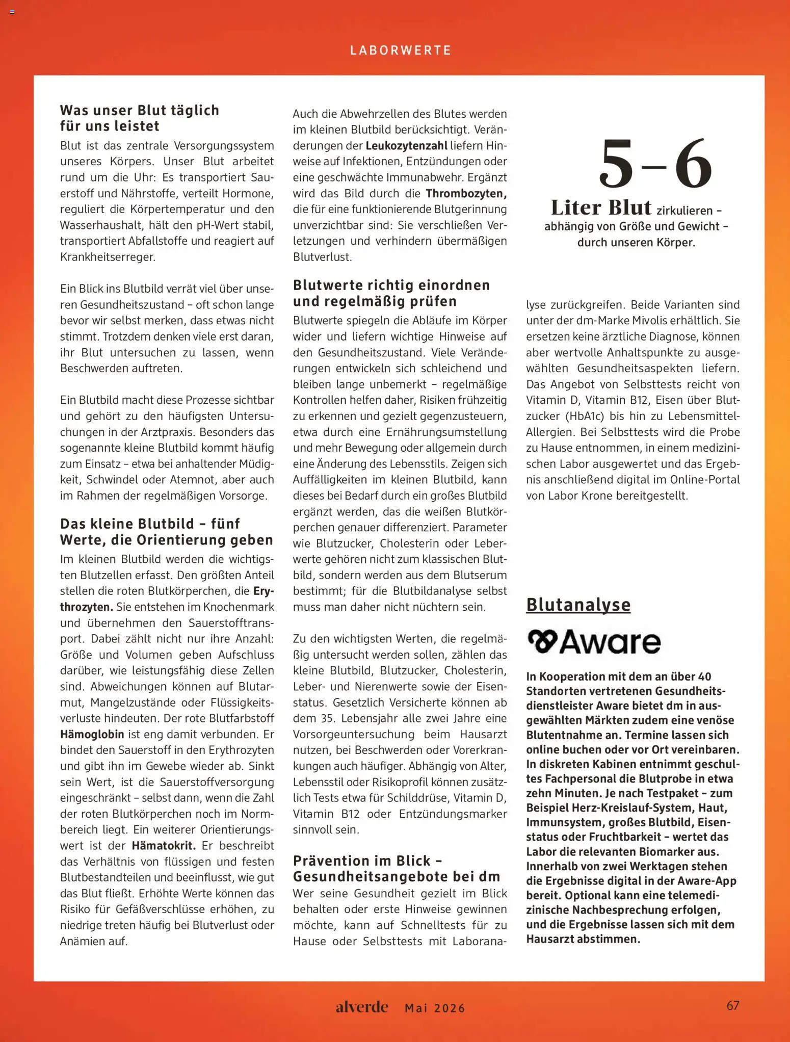 dm drogerie Prospekt 	 – gültig ab 01.05.2026 | Seite: 67 | Produkte: Gewicht, Zucker, Uhr