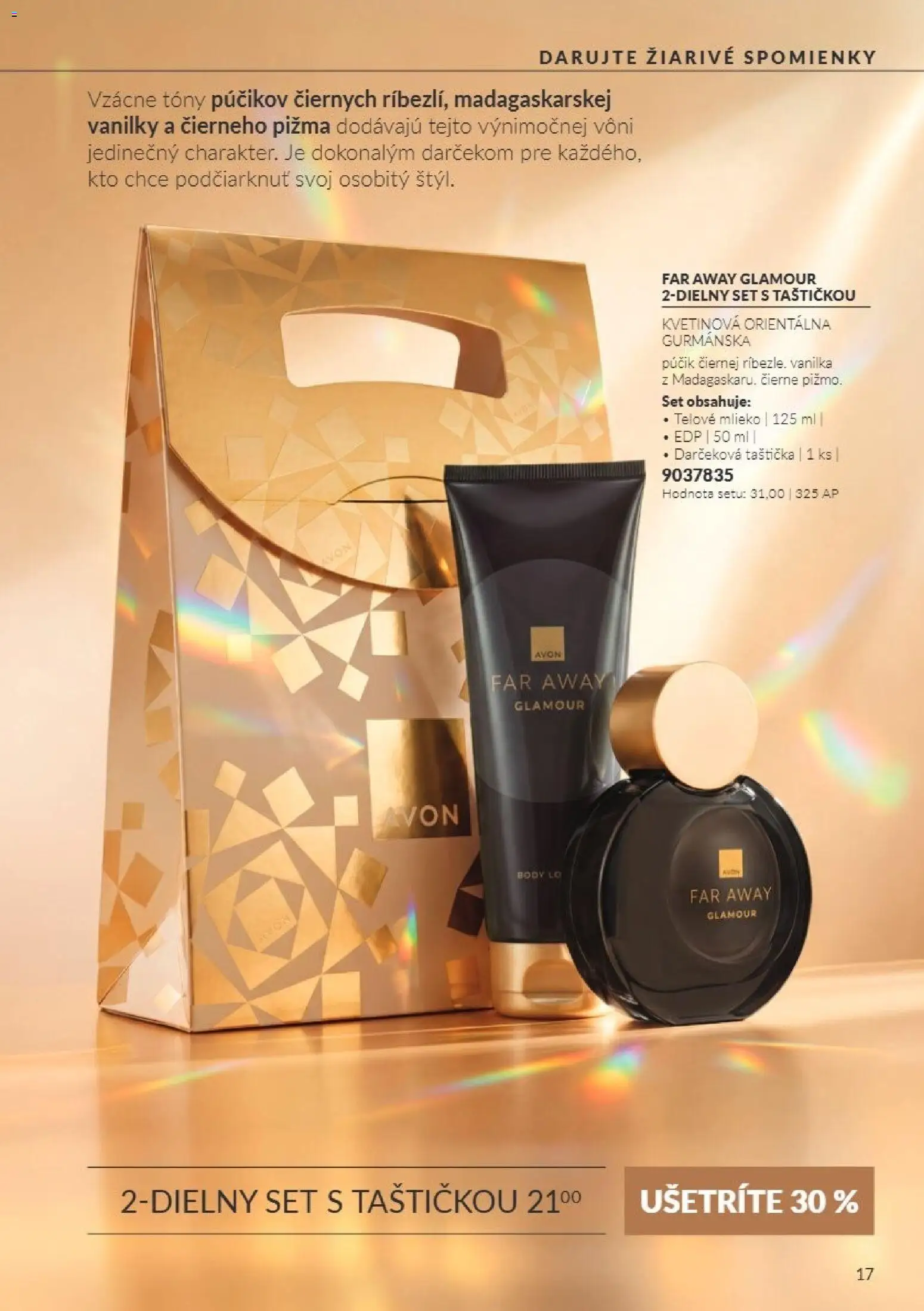 Nové Avon akcie – leták je platný od 01.11.2026 | Strana: 17 | Produkty: Mlieko, Telové mlieko, Vanilka