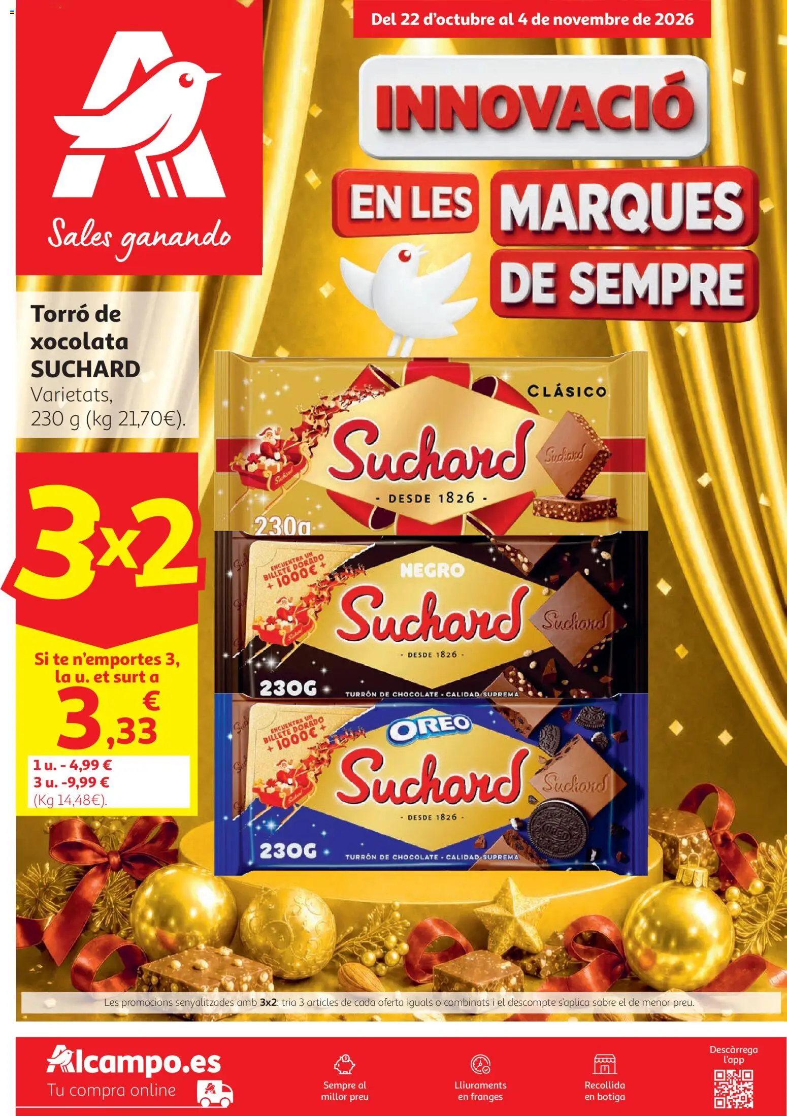 Alcampo folleto Reus │ válido desde el 22/10/2026 | Página: 1 | Productos: Oreo, Chocolate, Té