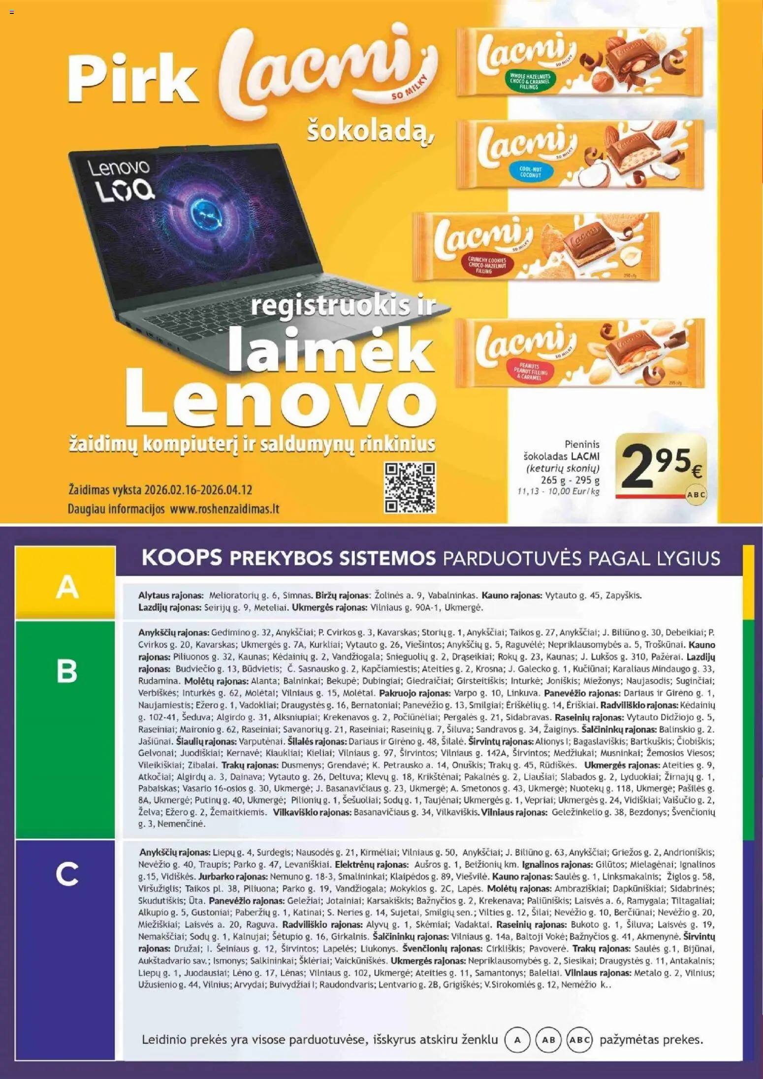 Koops akcijos nuo 2026.03.30 | Puslapis: 2 | Prekių: Žaidimas, Šokoladas