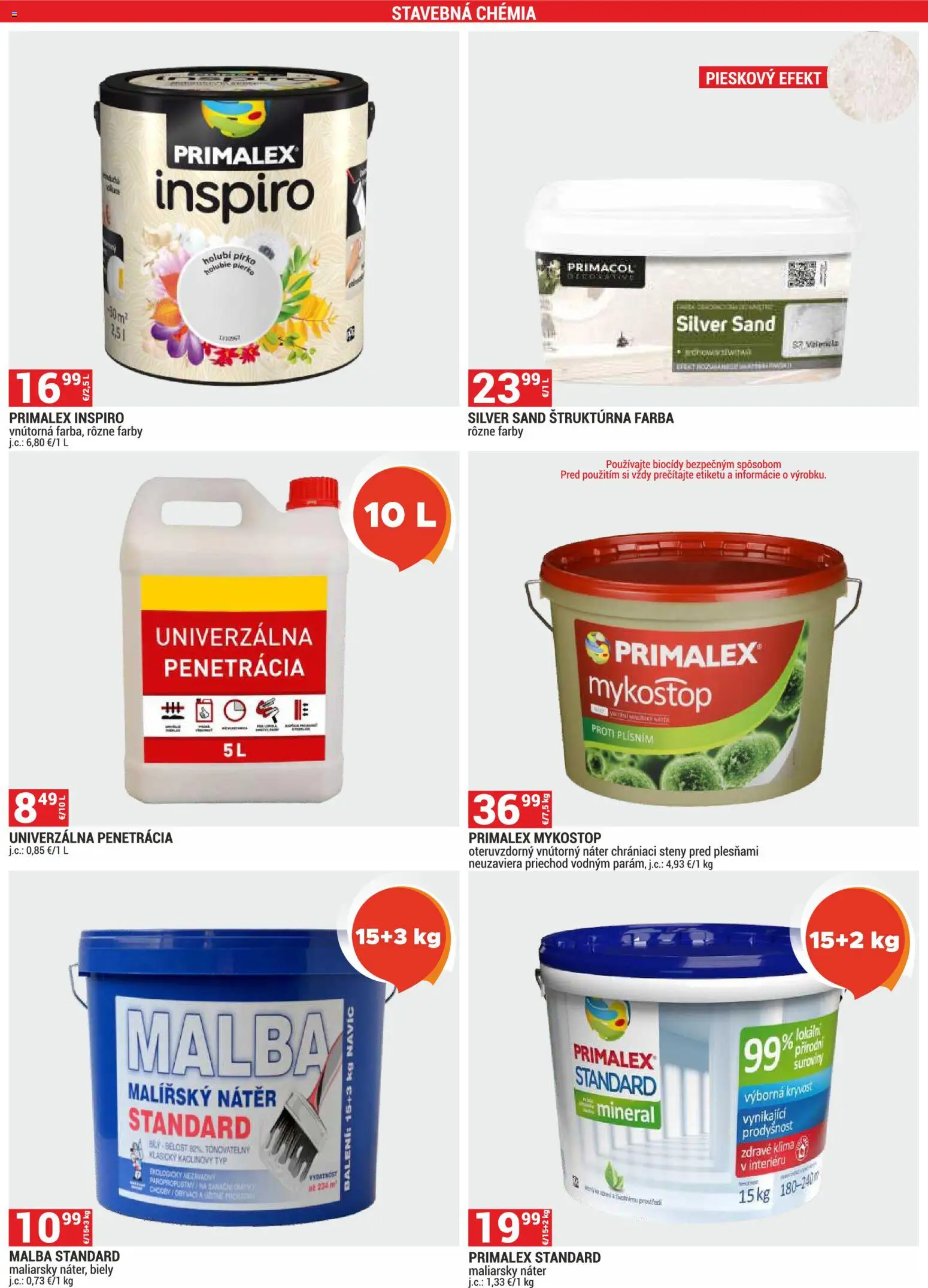 Nové Merkury Market akcie – leták je platný od 01.09.2026 | Strana: 55 | Produkty: Klíma, Primalex