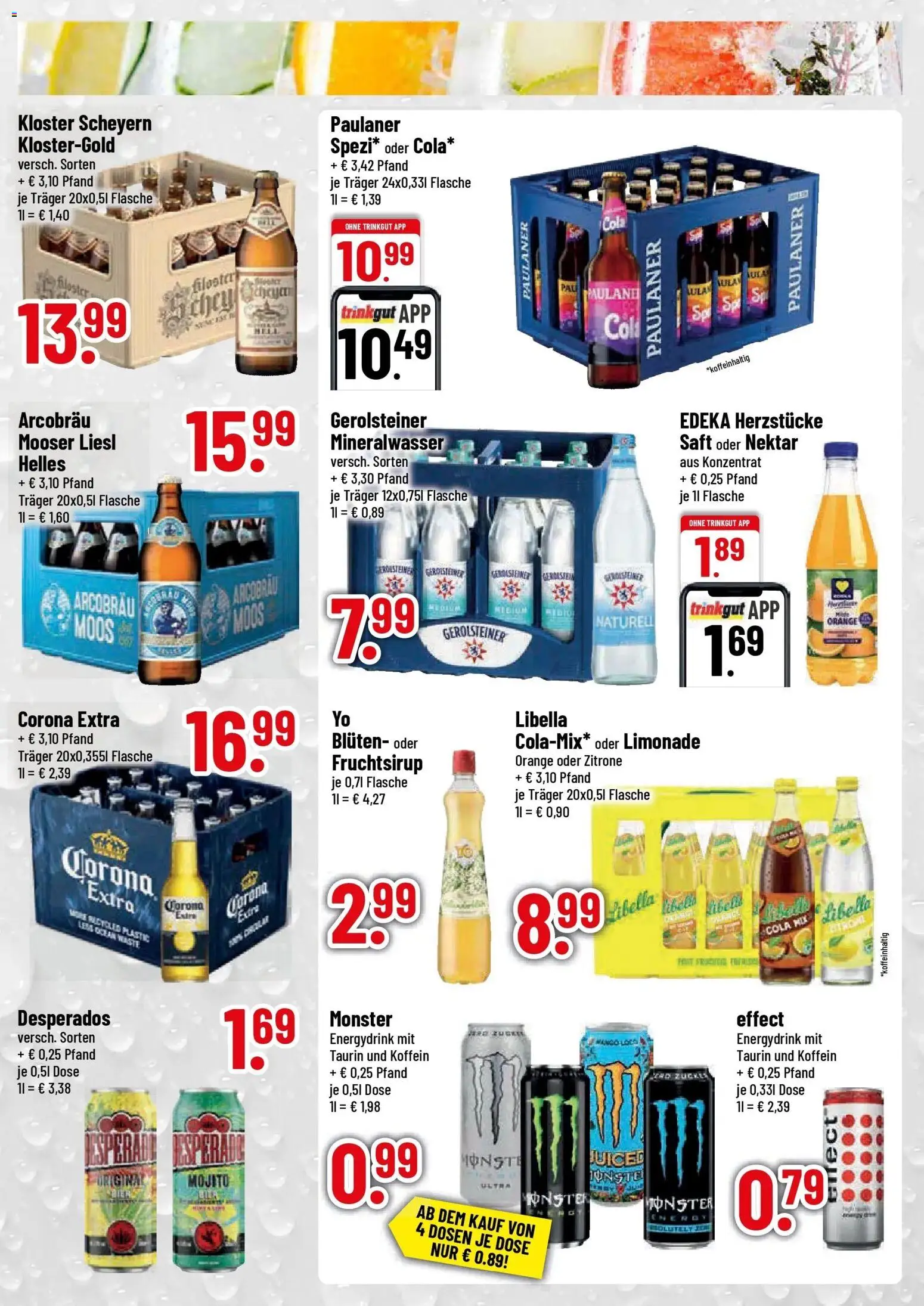 Trinkgut Prospekt Ingolstadt (ab 10.08.2026) » Angebote online | Seite: 3 | Produkte: Cola, Energy, Mineralwasser, Paulaner