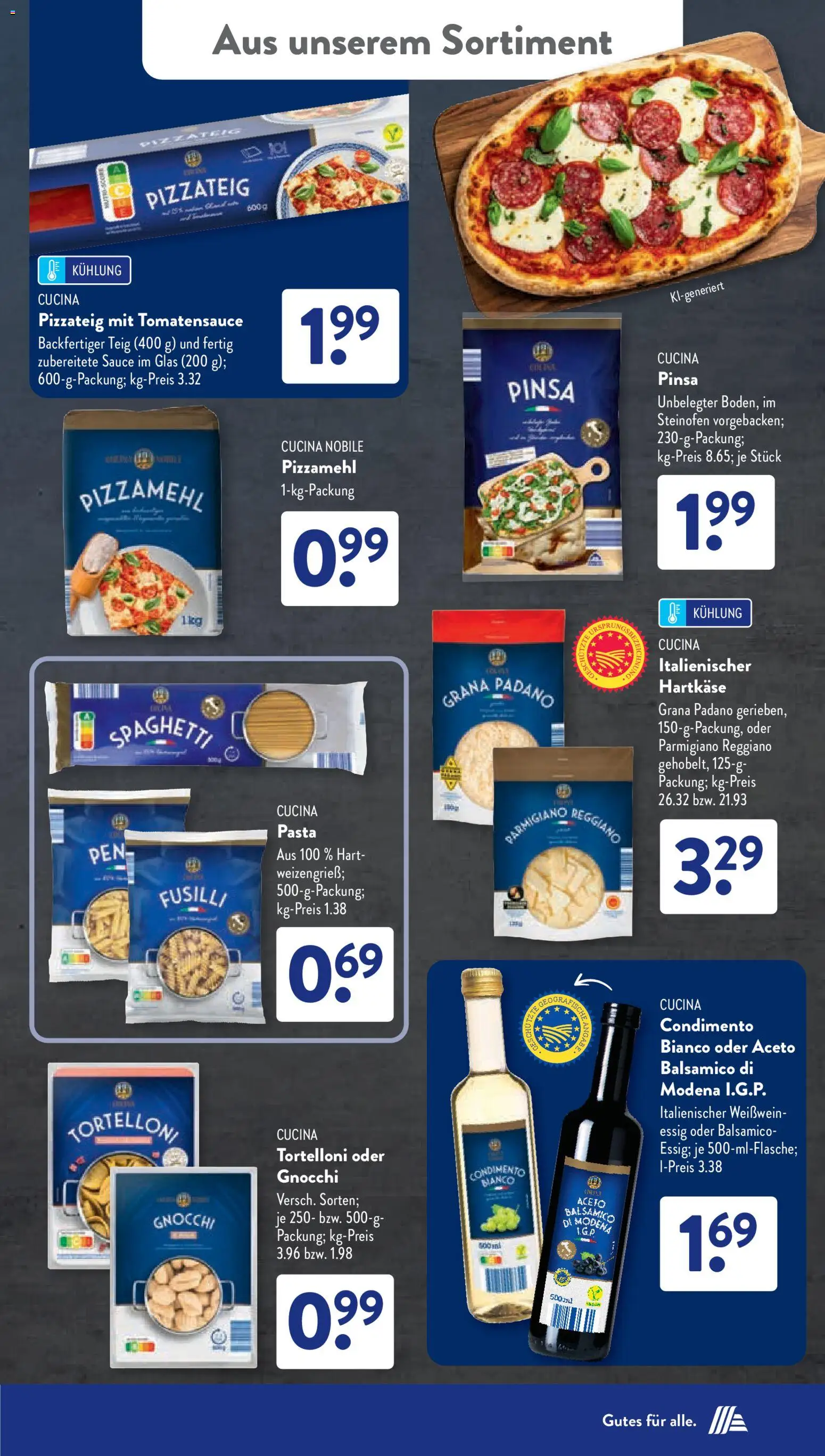 Aldi Süd Prospekt – gültig ab 22.06.2026 | Seite: 19 | Produkte: Balsamico, Essig, Weißwein, Pasta