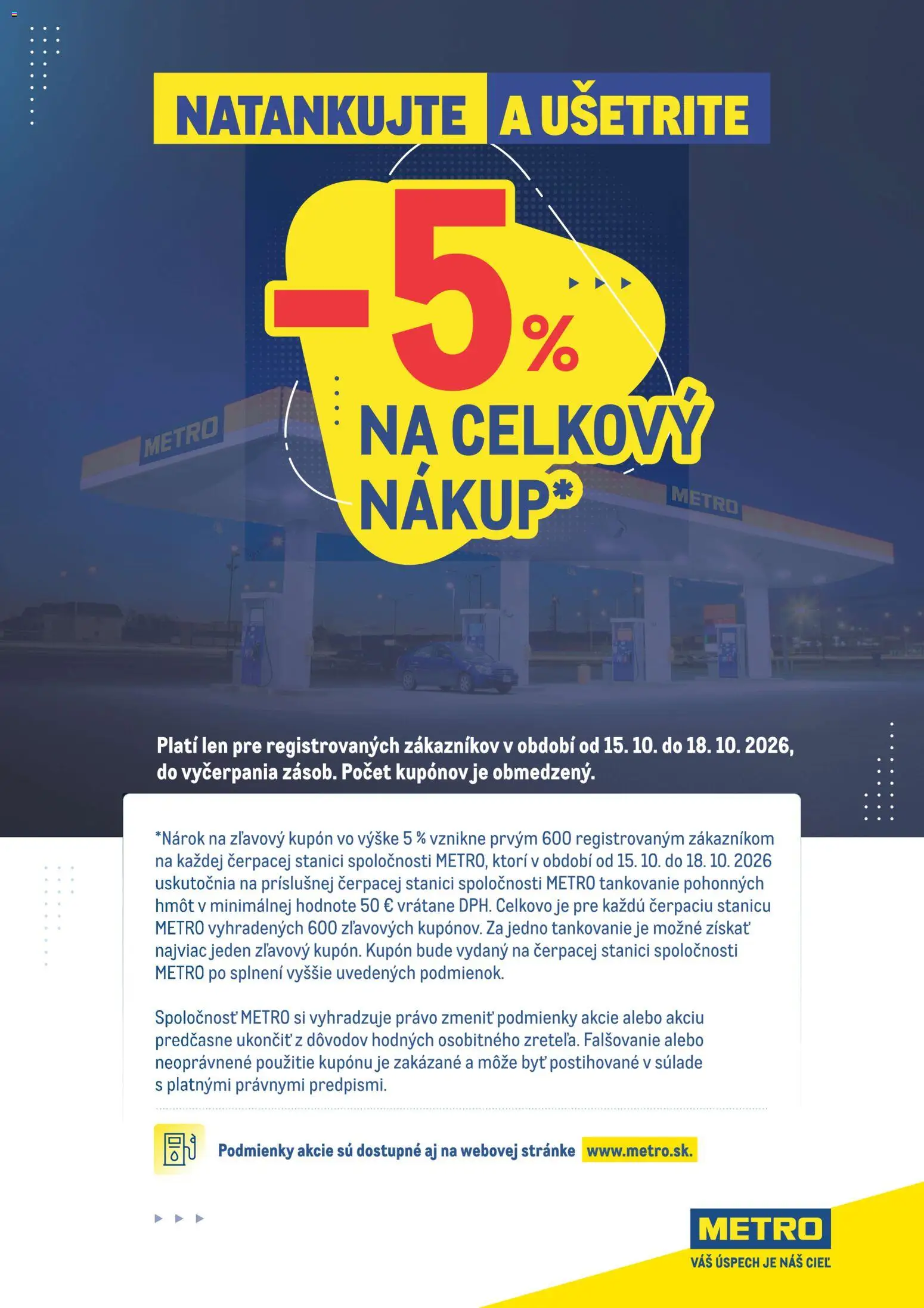 Nové Metro akcie – leták je platný od 15.10.2026 | Strana: 1