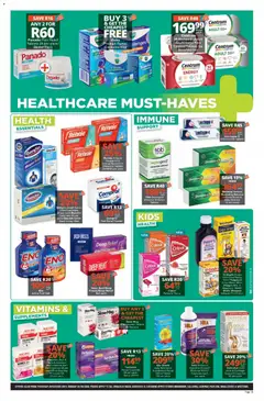 Checkers specials catalogue – valid from 20/08/2026 | Page: 15 | Products: Cough syrup, Oil, Syrup, Salt