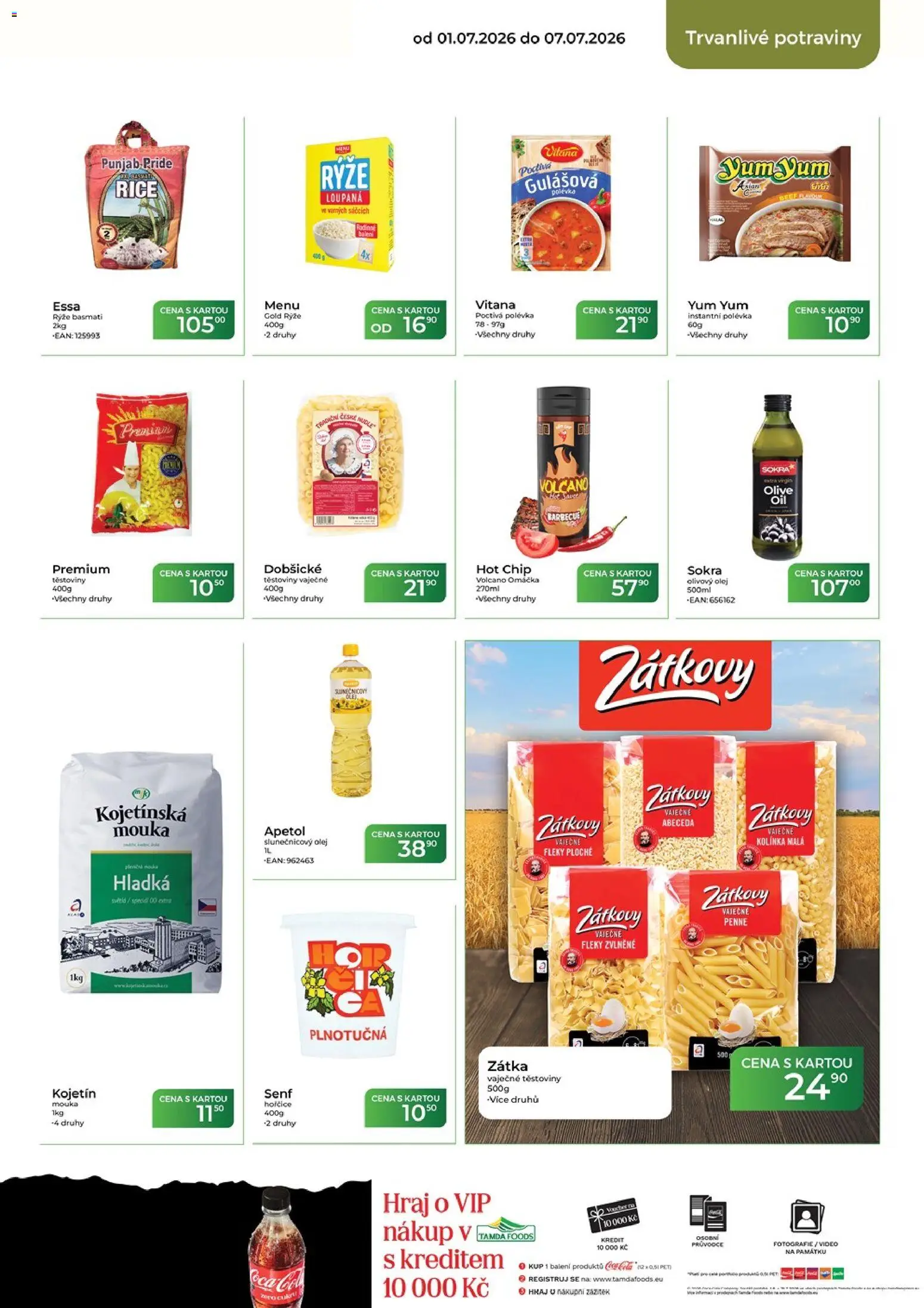 Tamda Foods leták od 01.07.2026 | Strana: 40 | Produkty: Penne, Těstoviny, Rýže basmati, Potraviny