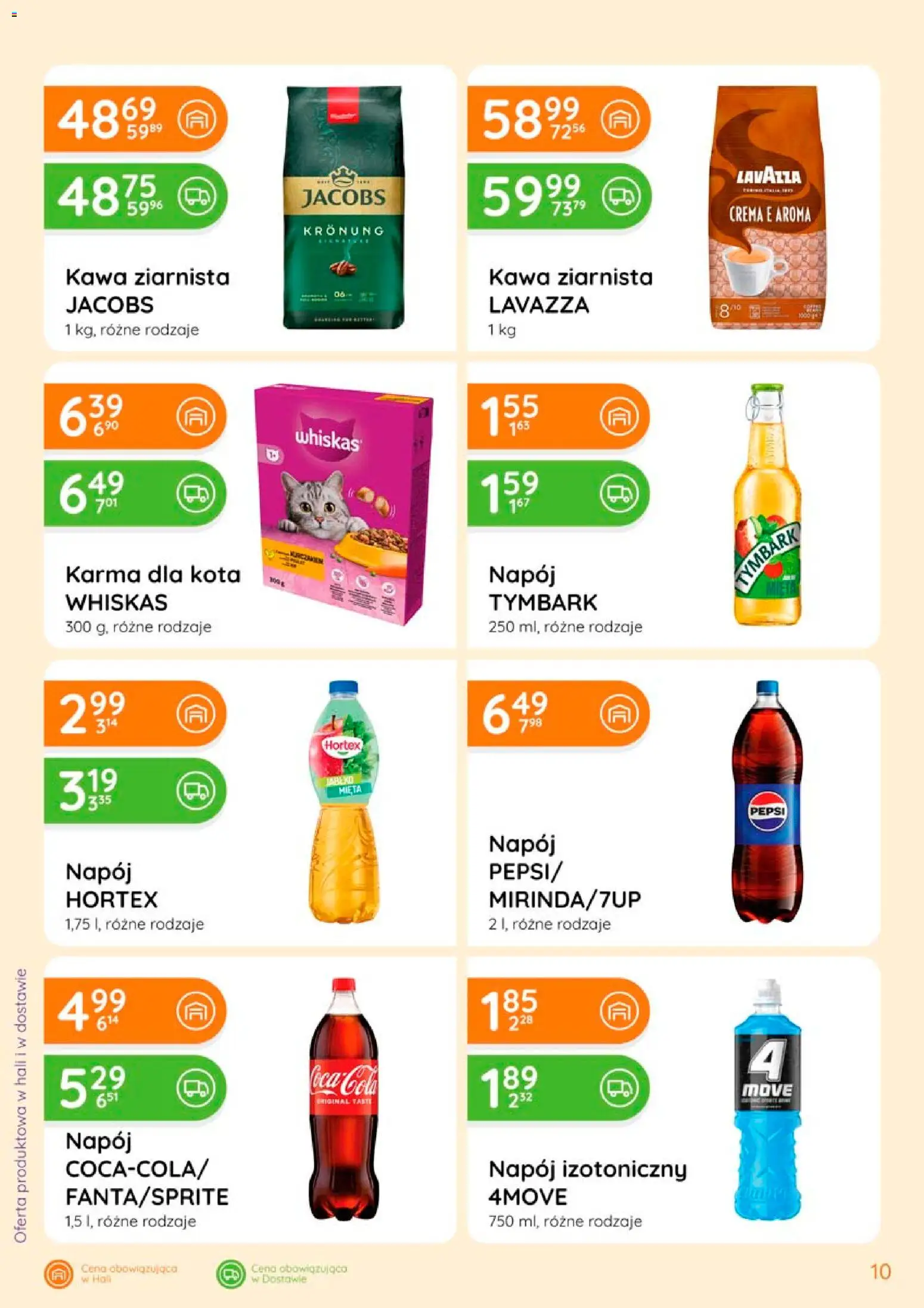Eurocash gazetka - Ofensywa Spożywcza od 06.08.2026 | Strona: 10 | Produkty: Whiskas, Kawa ziarnista, Karma dla kota, Karma