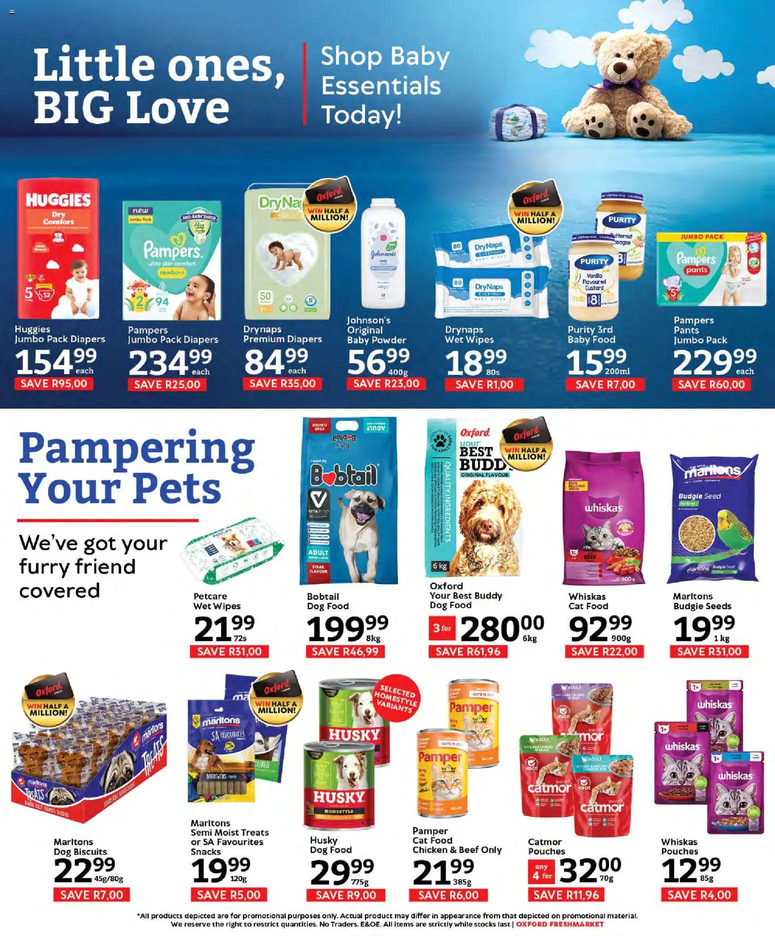 New Oxford Freshmarket catalogue – valid from 30/09/2026 | Page: 13 | Products: Custard, Diapers, Steak, Baby food