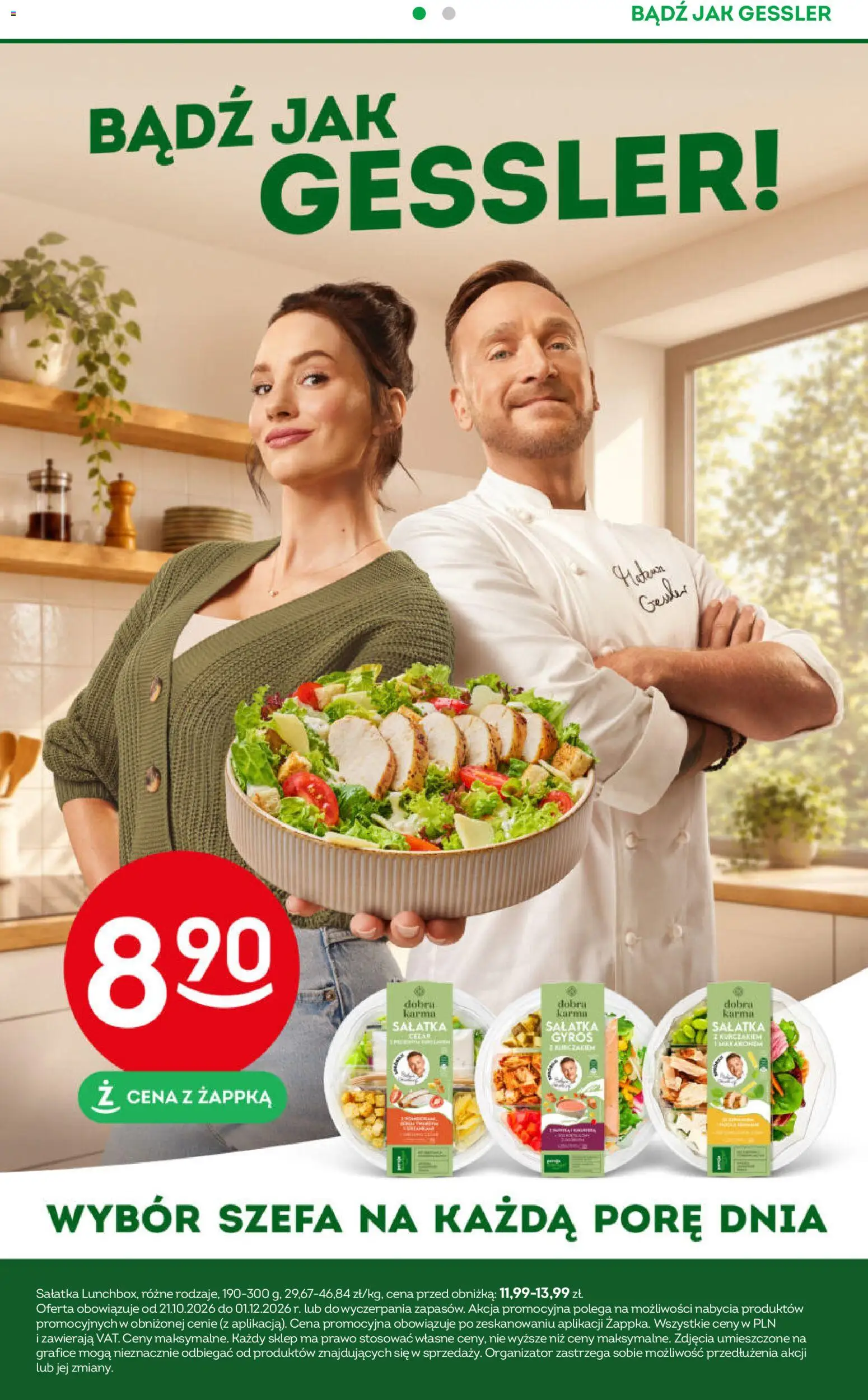 Żabka gazetka od 21.10.2026 | Strona: 2 | Produkty: Gyros, Karma, Sałatka