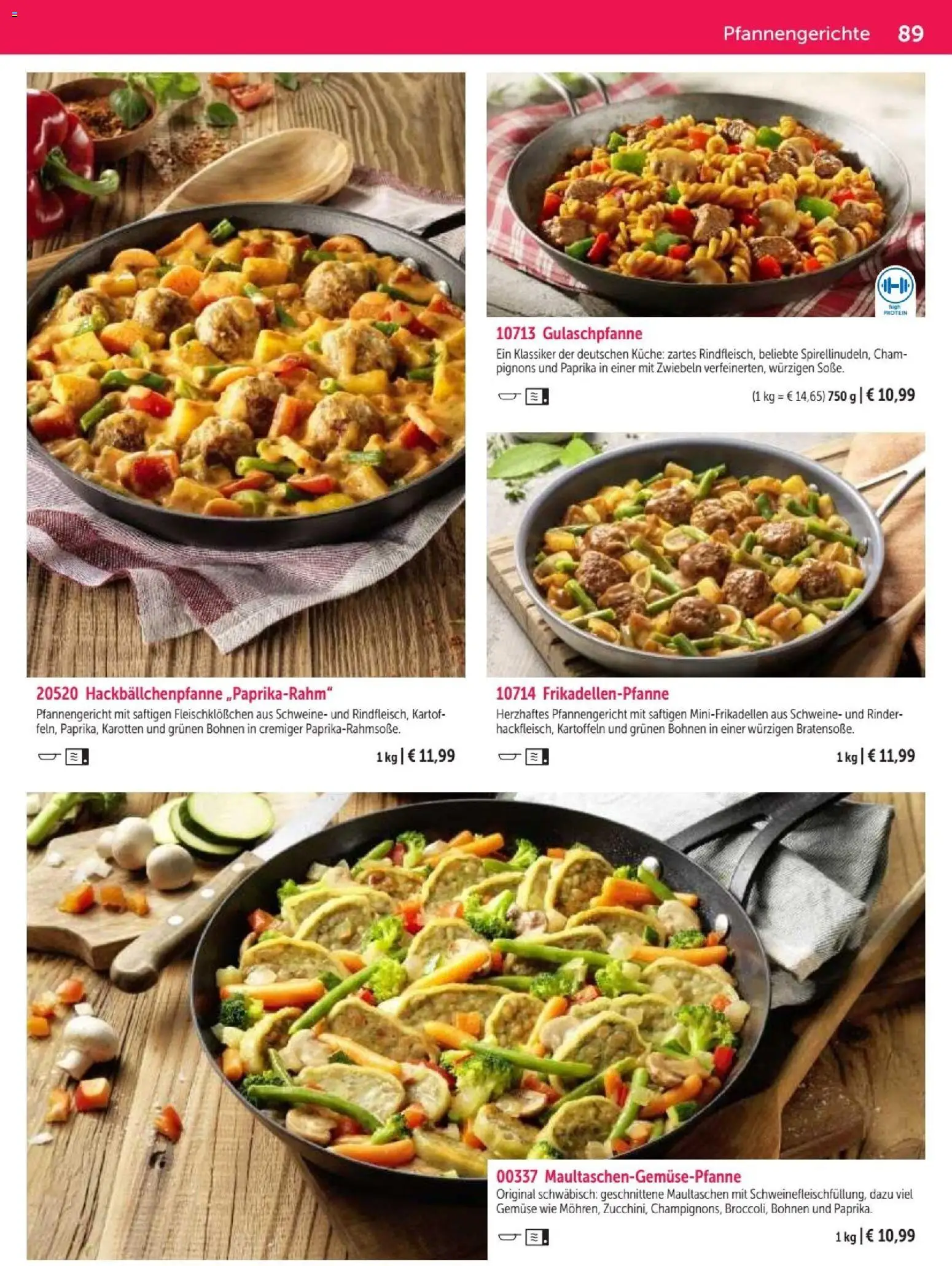 Bofrost Katalog – gültig ab 07.09.2026 | Seite: 89 | Produkte: Zwiebeln, Gemüse, Paprika, Maultaschen