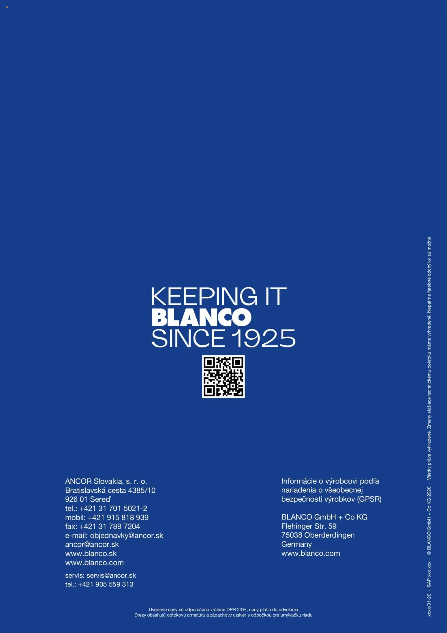 Nové Blanco akcie – leták je platný od 01.02.2026 | Strana: 60 | Produkty: Drezy