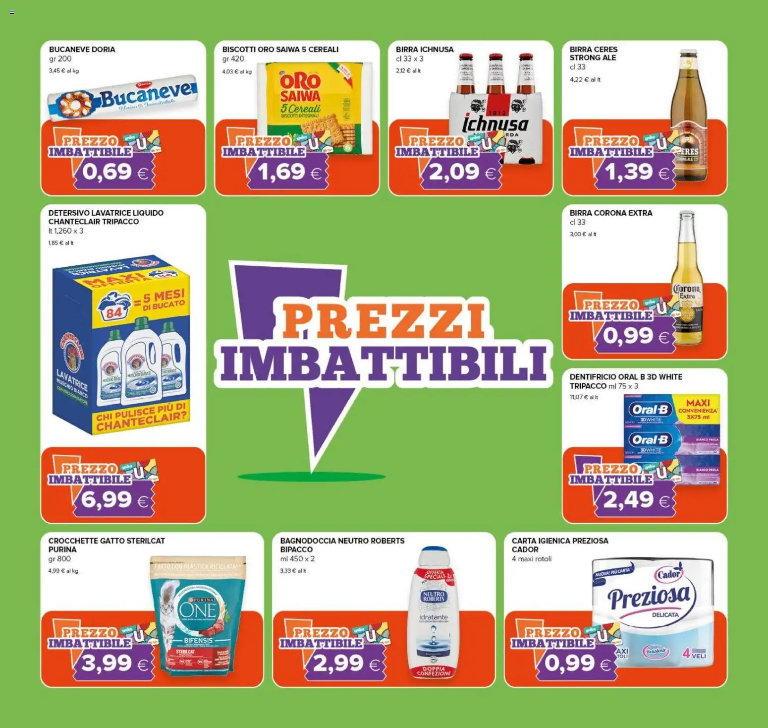 Volantino Tigre del 22/10/2026 | Pagina: 3 | Prodotti: Birra, Cereali, Lavatrice, Crocchette gatto