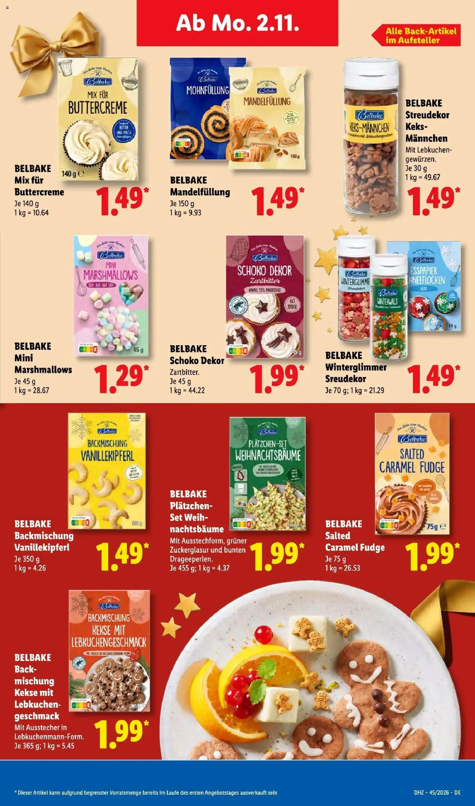 Lidl Prospekt Rheinbrohl (ab 02.11.2026) zum Blättern » Angebote | Seite: 29 | Produkte: Milch, Butter, Kekse