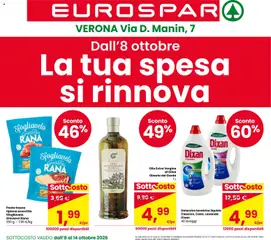 Anteprima del volantino Eurospar volantino Verona valido a partire dal 08/10/2026