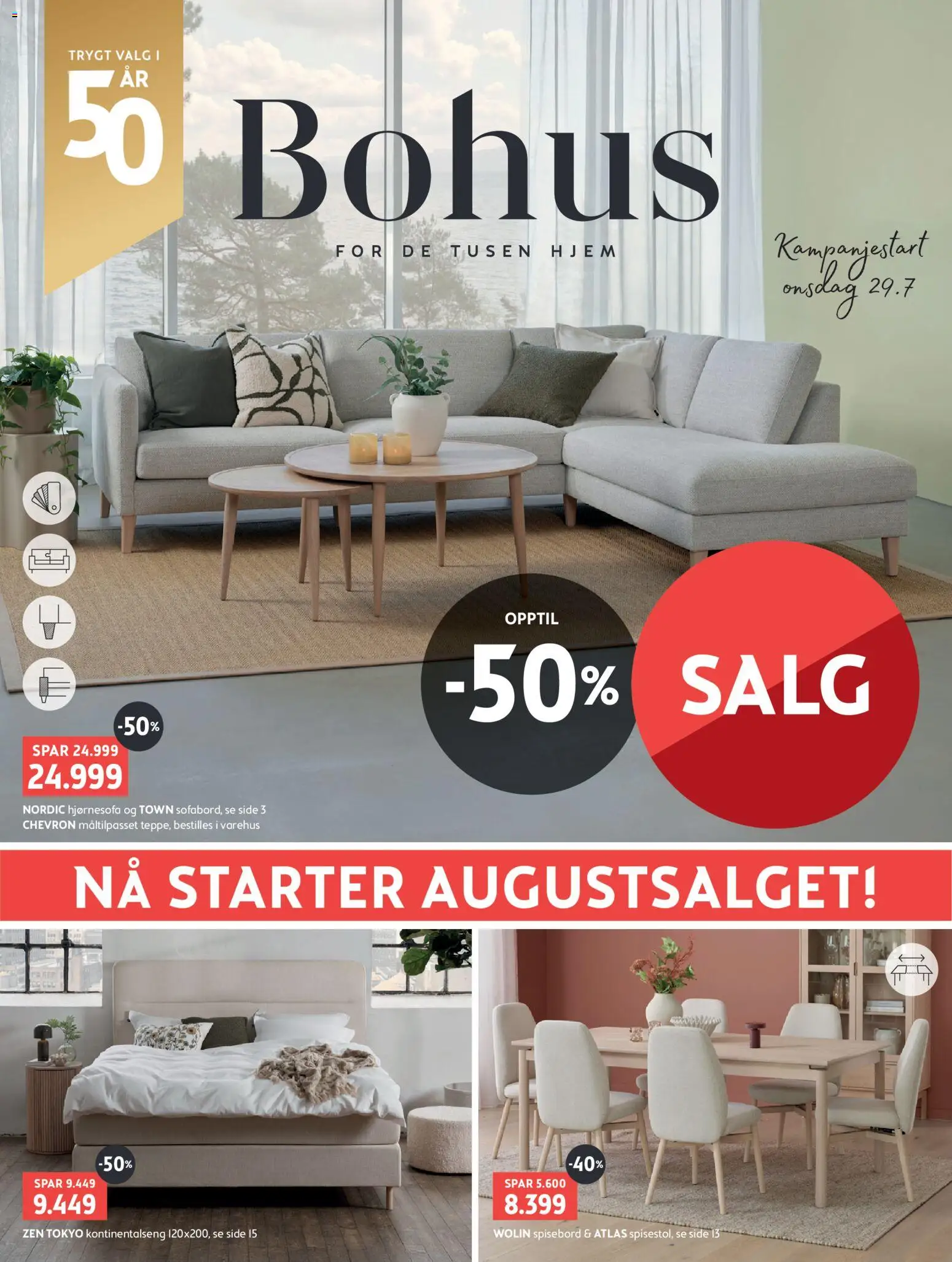 {H1} | Side: 1 | Produkter: Spisebord, Kontinentalseng, Hjørnesofa